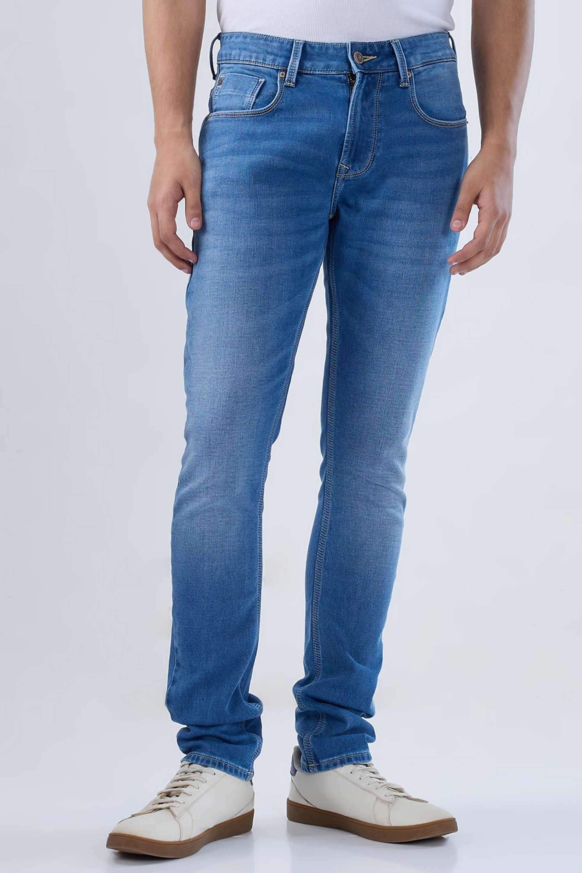 Solid-Cotton-Stretch-Skinny-Fit-Men-s-Jeans