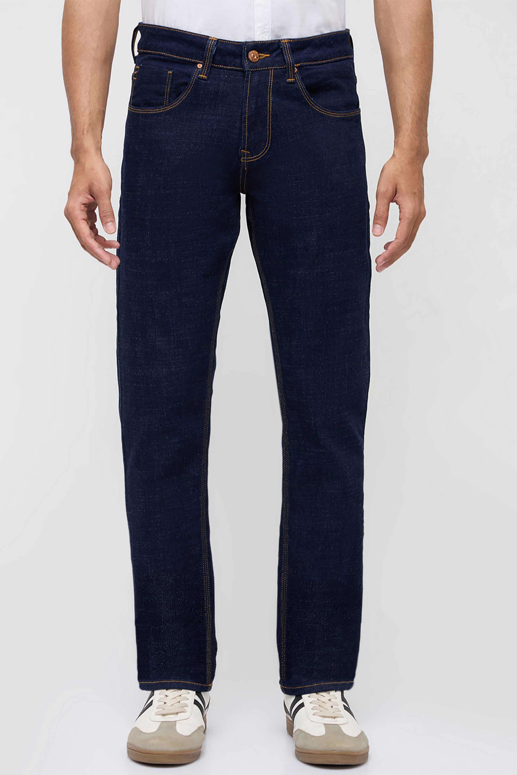 Solid-Cotton-Slim-Fit-Men-s-Jeans