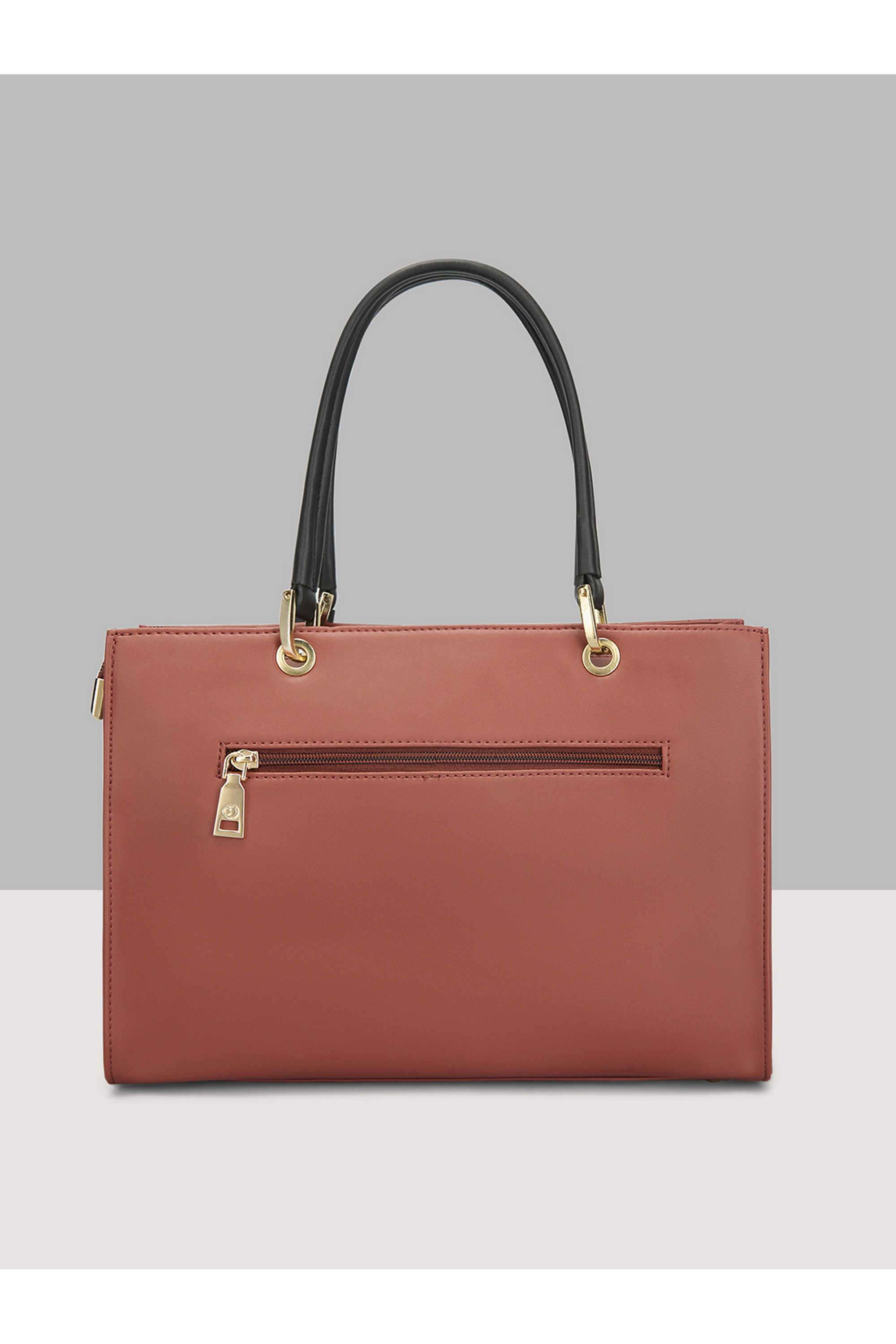 Zipper-Faux-Leather-Women-Everyday-Satchel