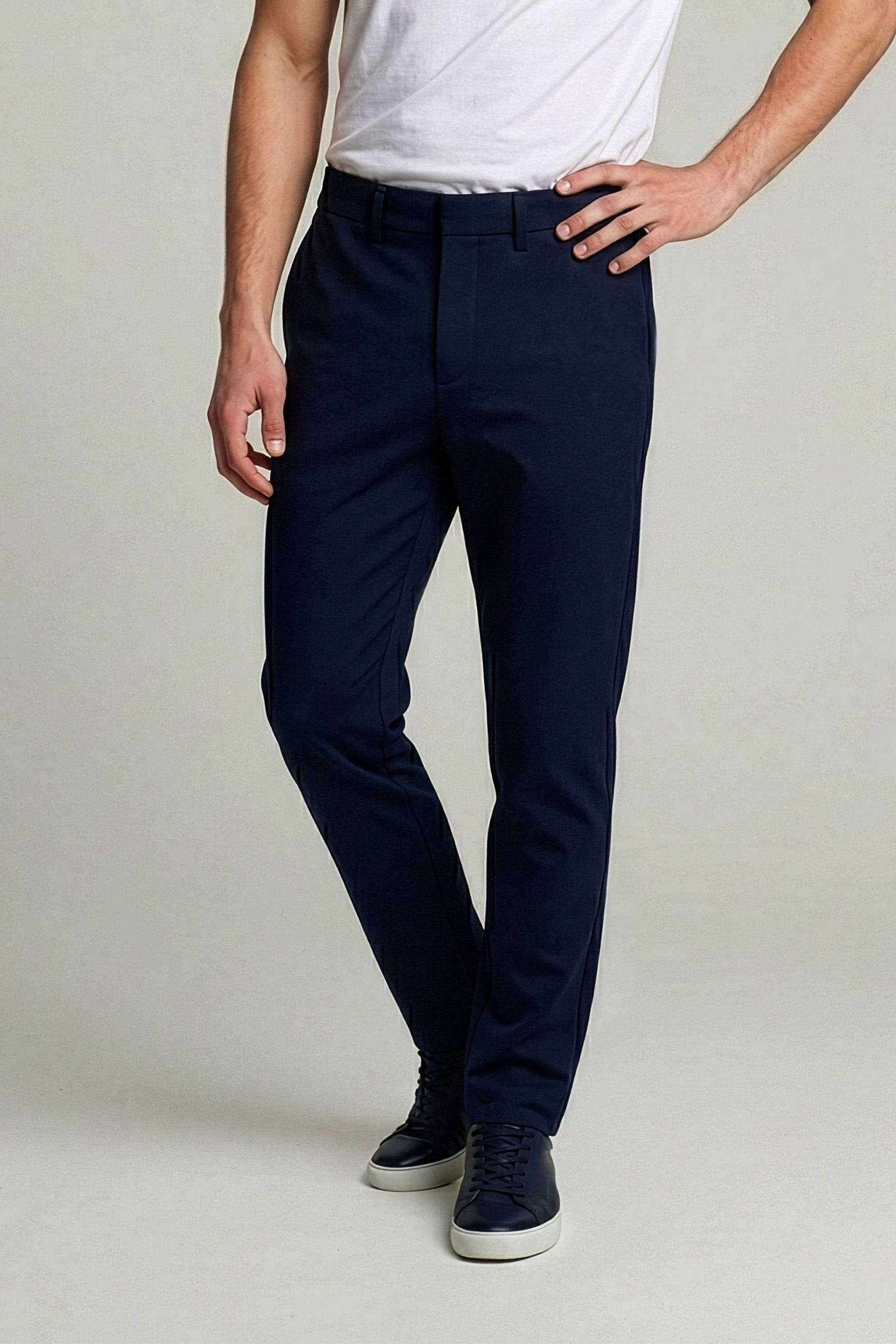 Solid-Cotton-Regular-Fit-Men-s-Casual-Trousers