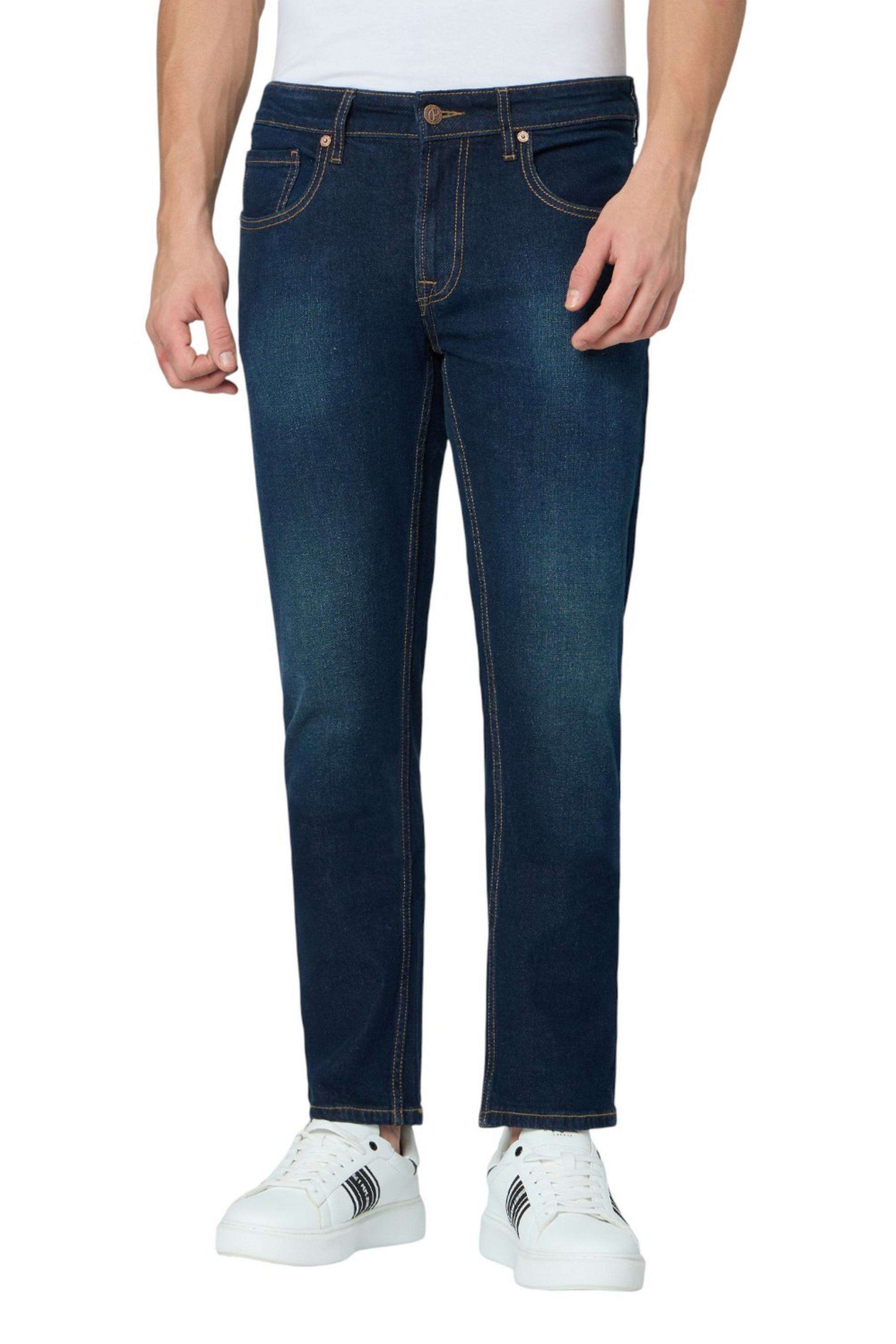 Solid-Cotton-Stretch-Slim-Fit-Men-s-Jeans