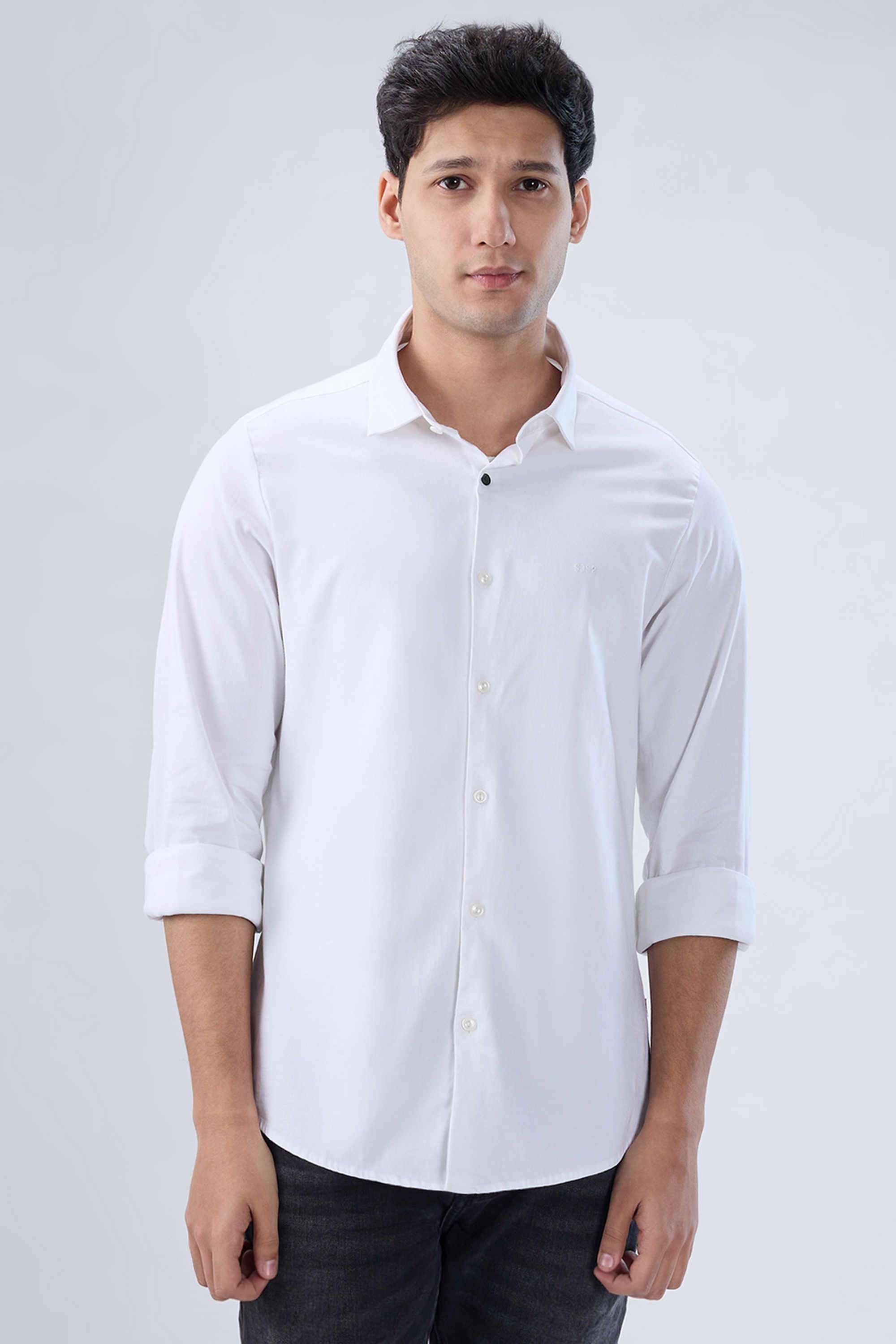 Solid-Cotton-Lycra-Regular-Fit-Men-s-Shirt