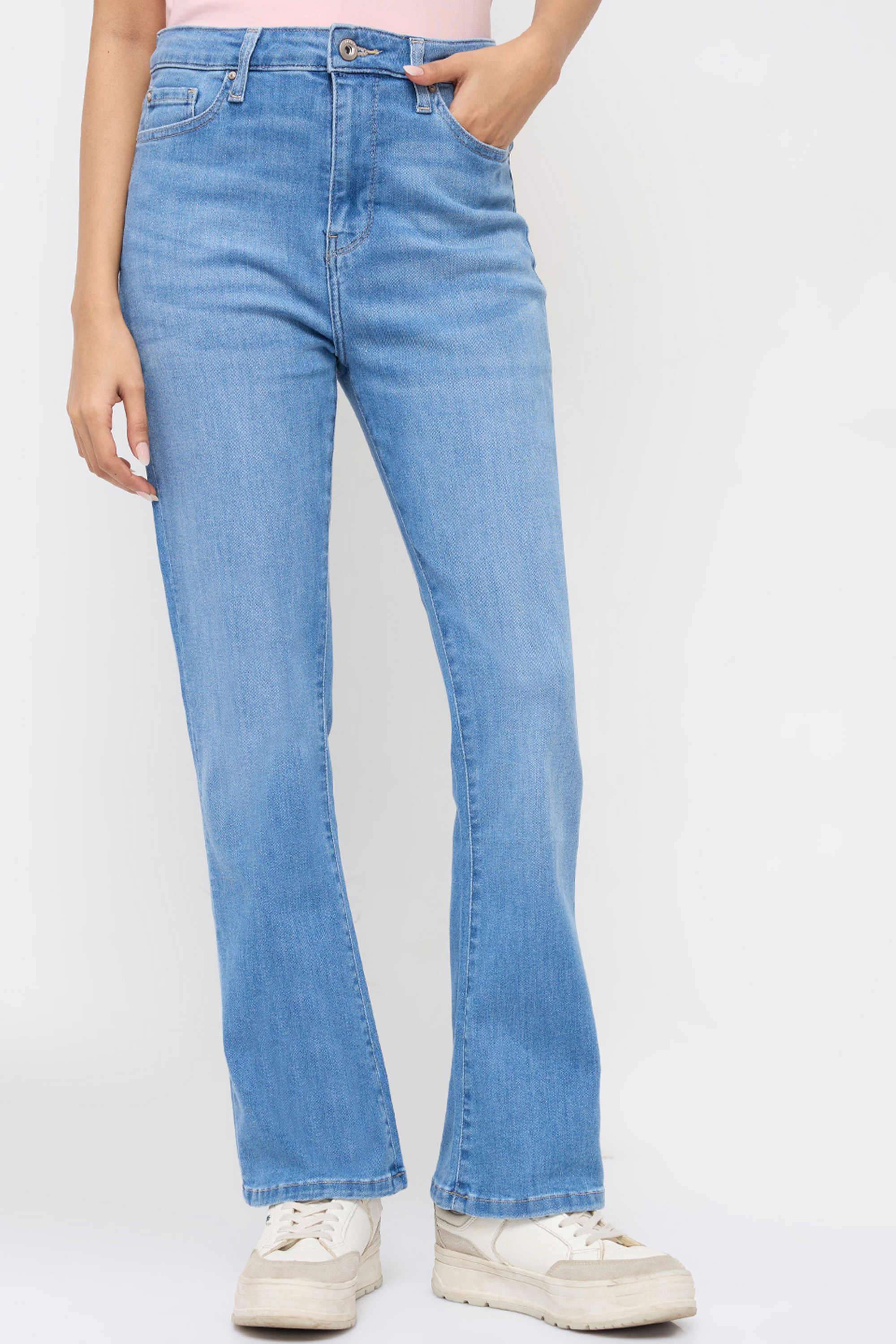 High-Rise-Cotton-Bootcut-Fit-Women-s-Jeans