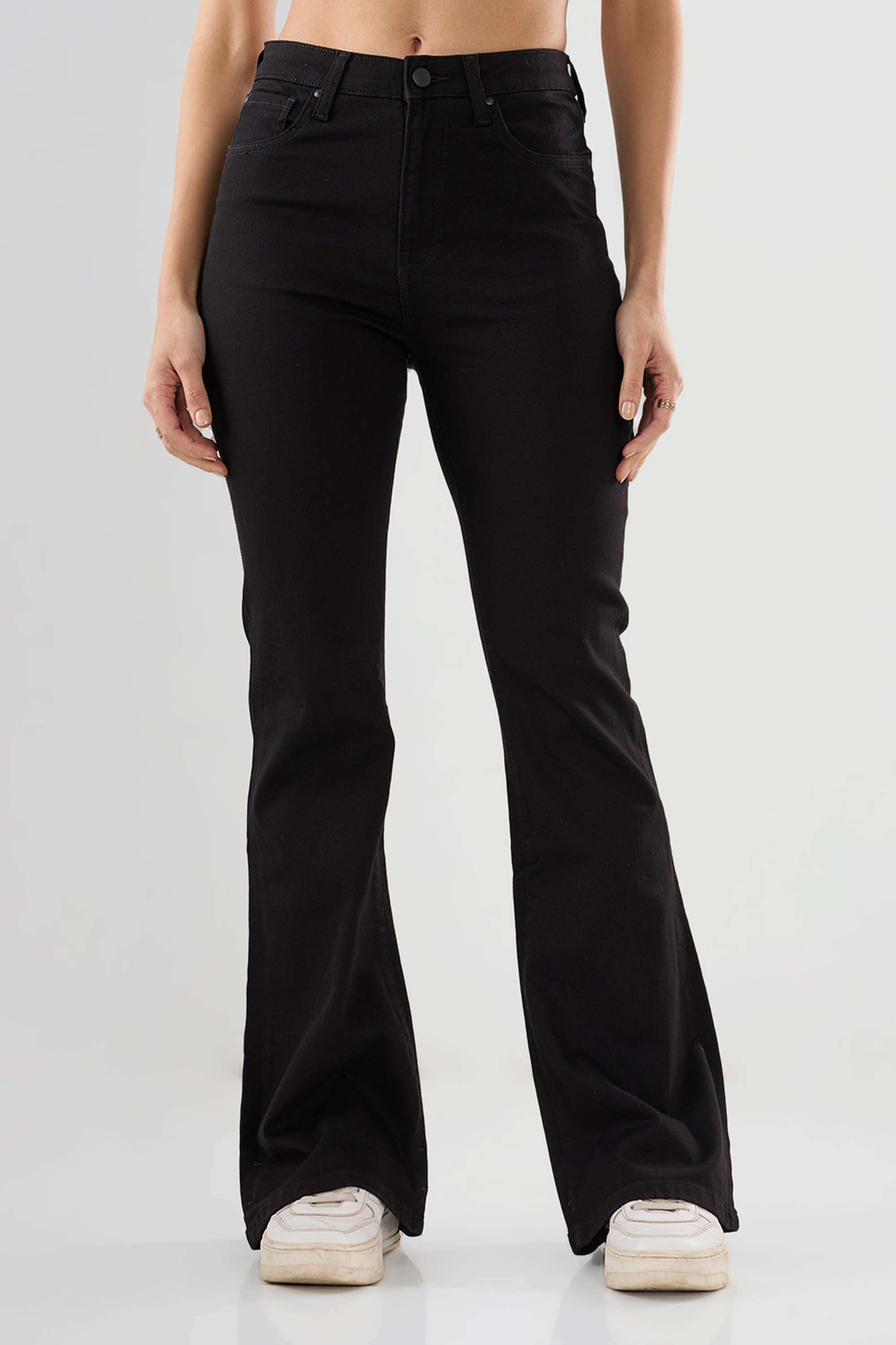 Mid-Rise-Blended-Fabric-Relaxed-Fit-Women-s-Jeans