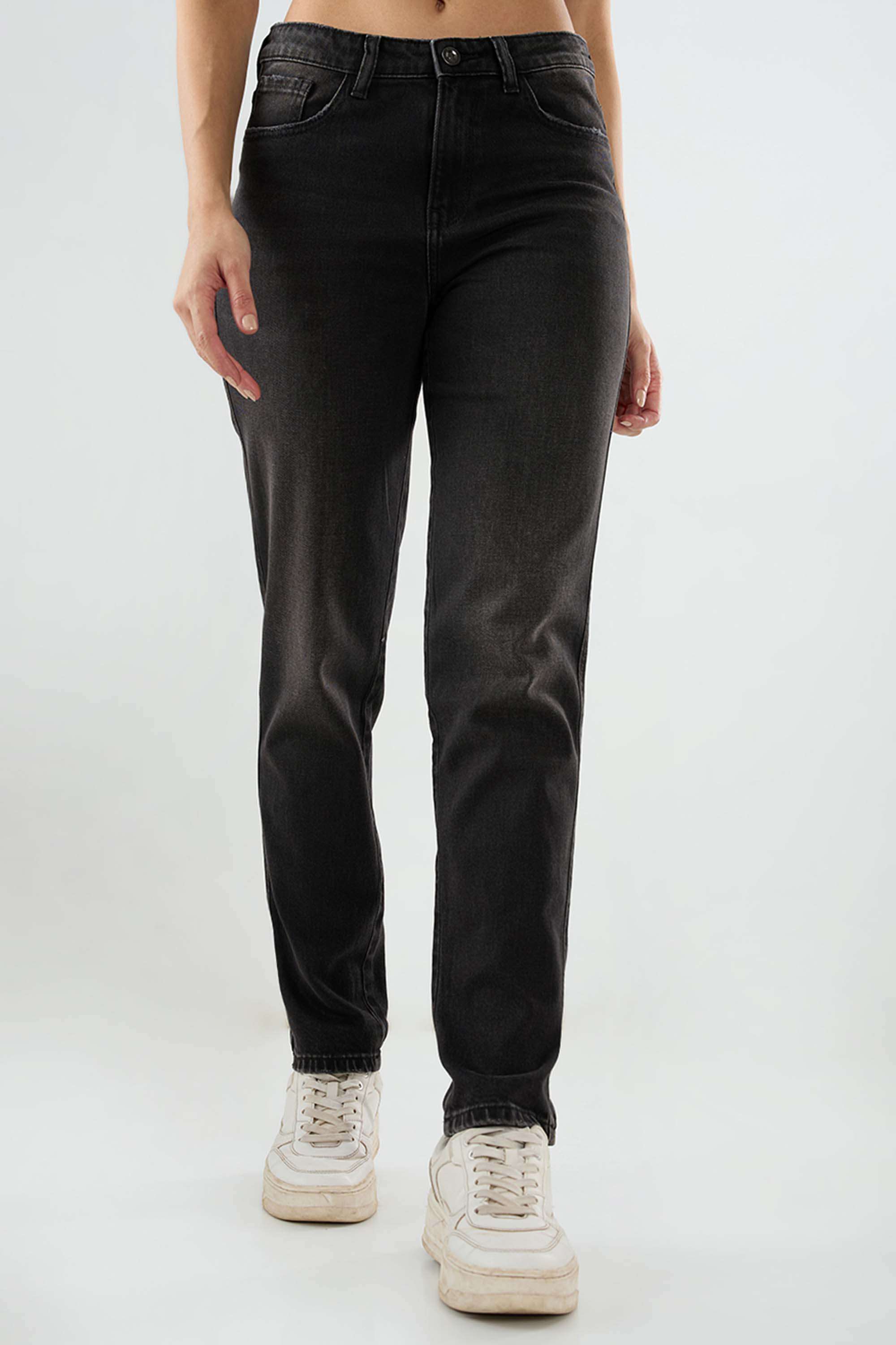 Mid-Rise-Blended-Fabric-Oversized-Fit-Women-s-Jeans
