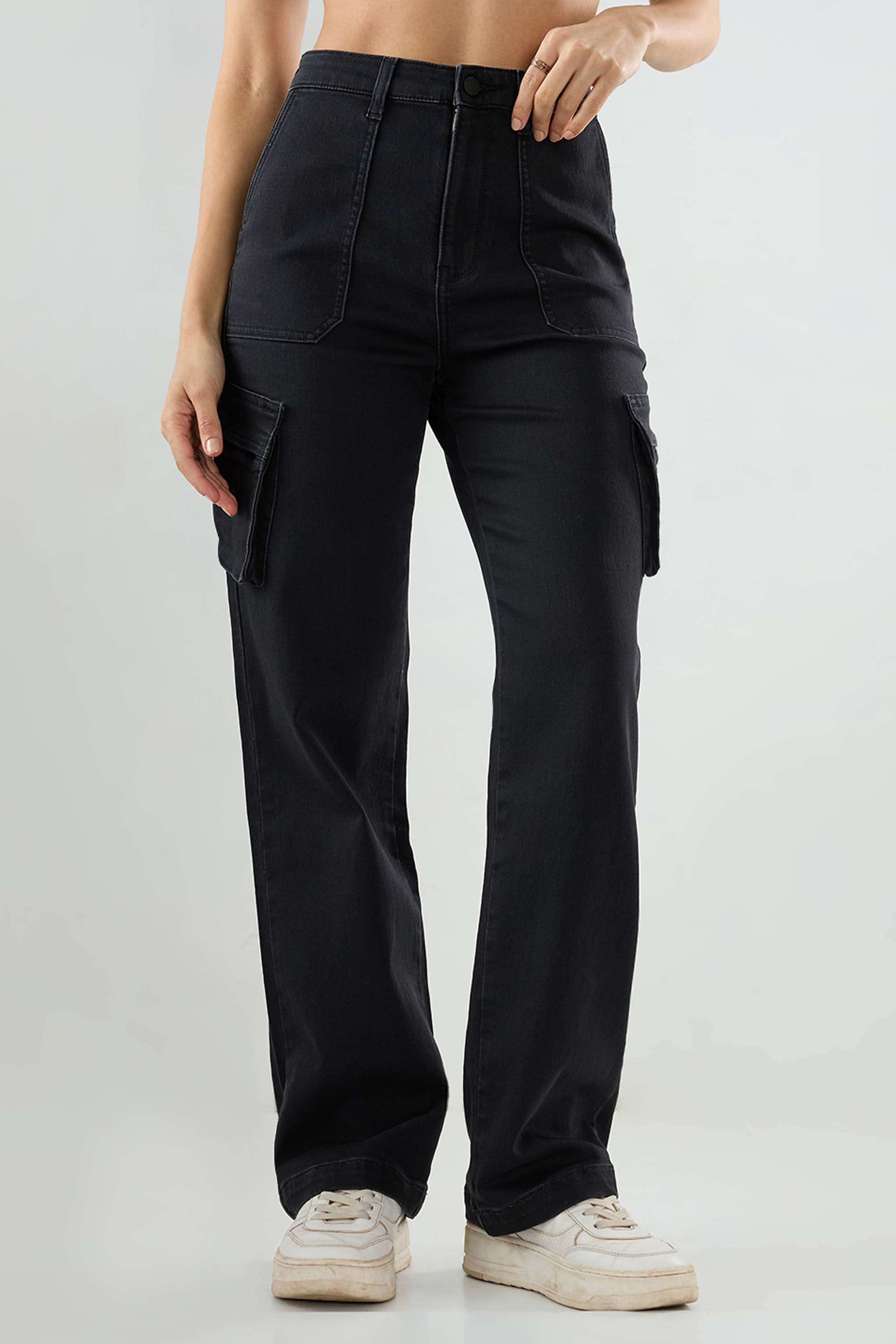 spykar High Rise Blended Fabric Regular Fit Women's Jeans-picture-14