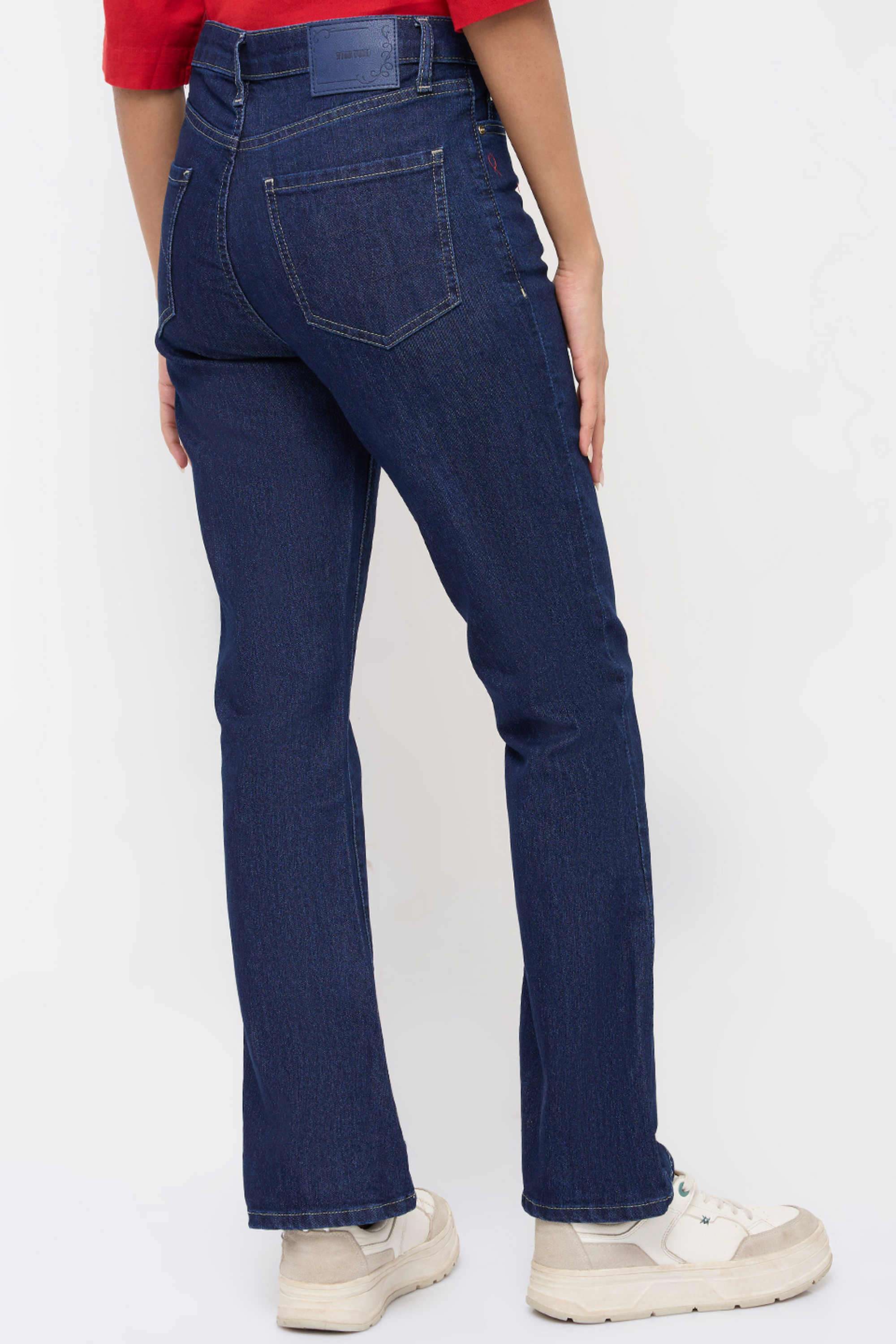 High-Rise-Cotton-Bootcut-Fit-Women-s-Jeans