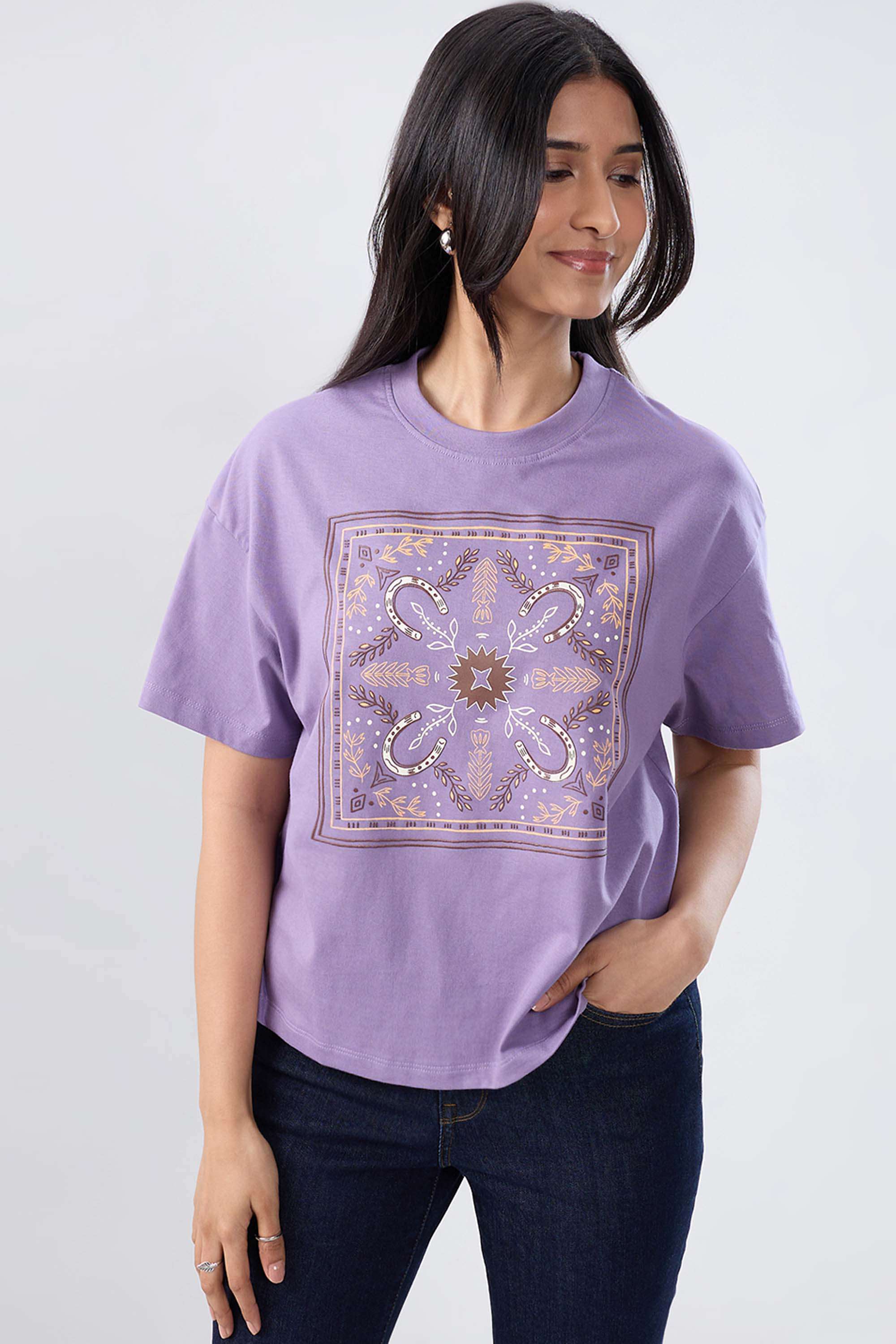 spykar Solid Blended Fabric Women's T-Shirt-picture-40