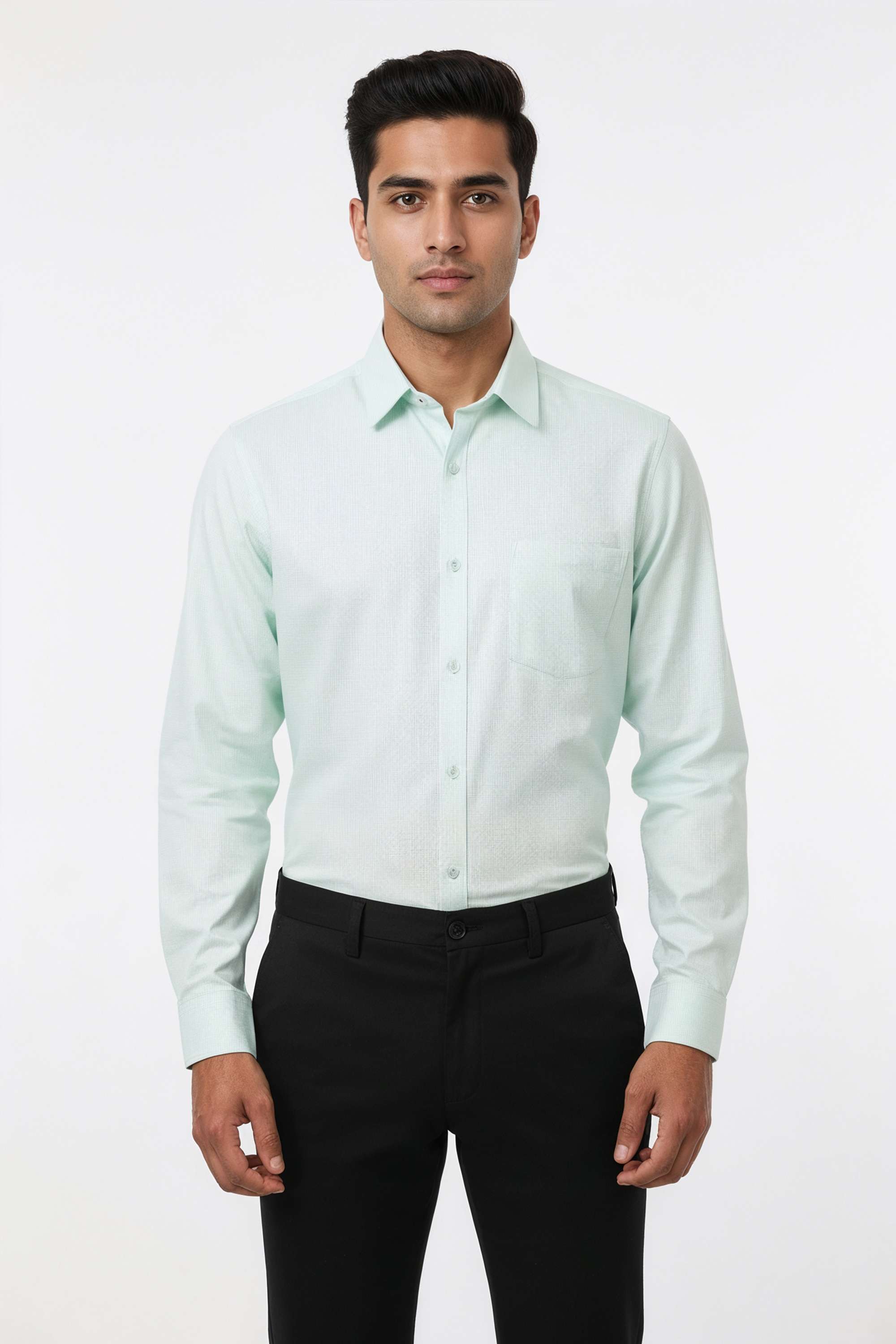 Solid-Cotton-Slim-Fit-Men-s-Formal-Wear-Shirt