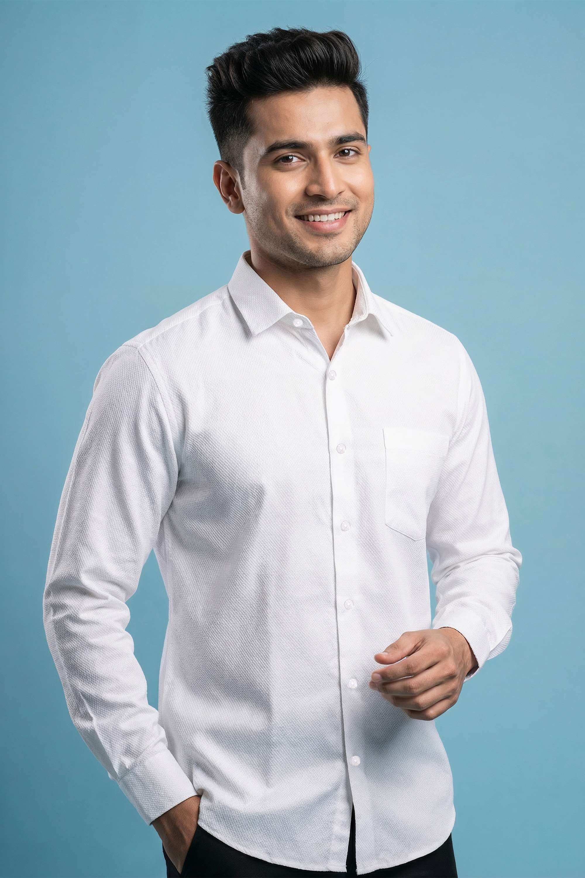 Solid-Cotton-Regular-Fit-Men-s-Formal-Wear-Shirt