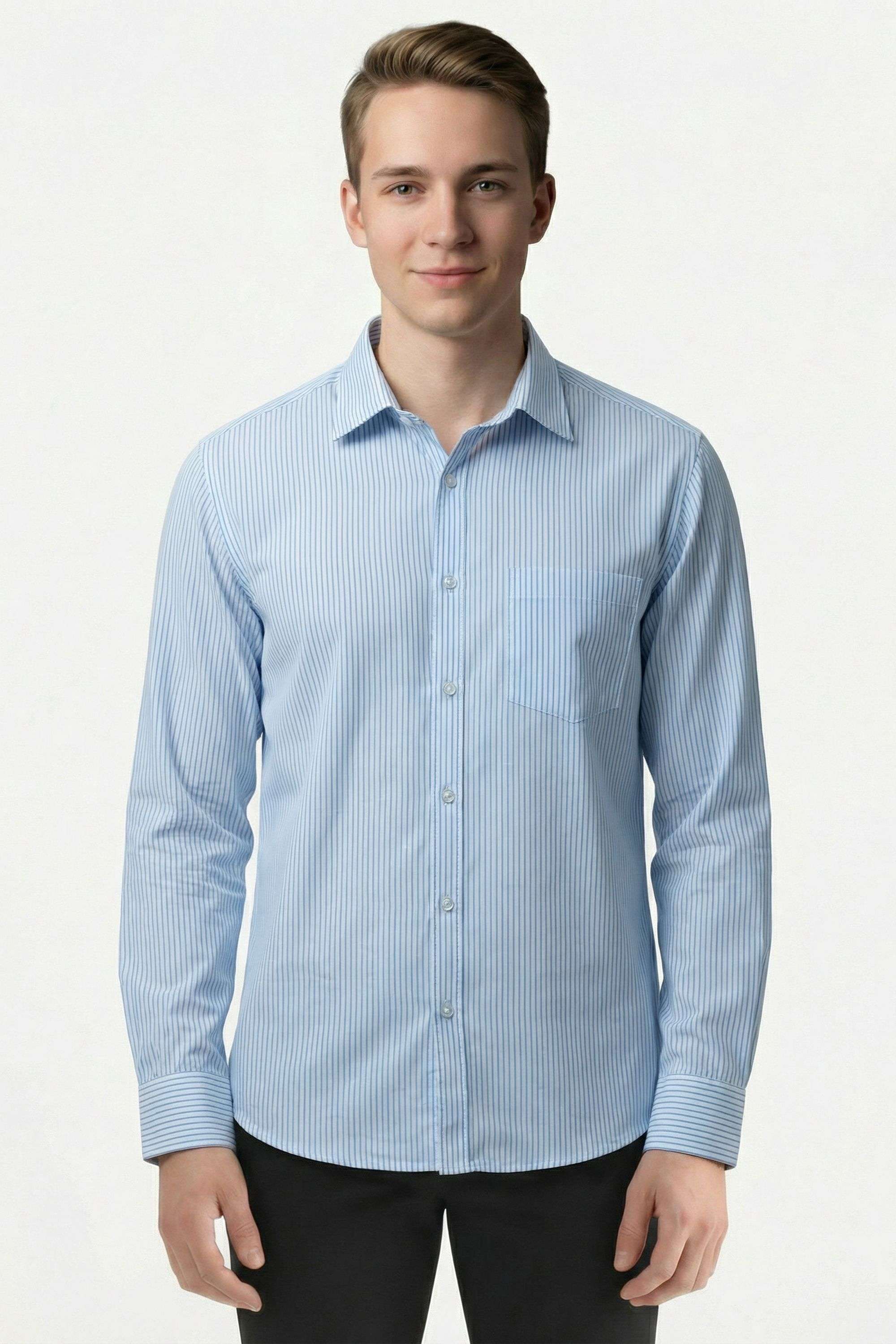 Stripes-Cotton-Regular-Fit-Men-s-Casual-Wear-Shirt
