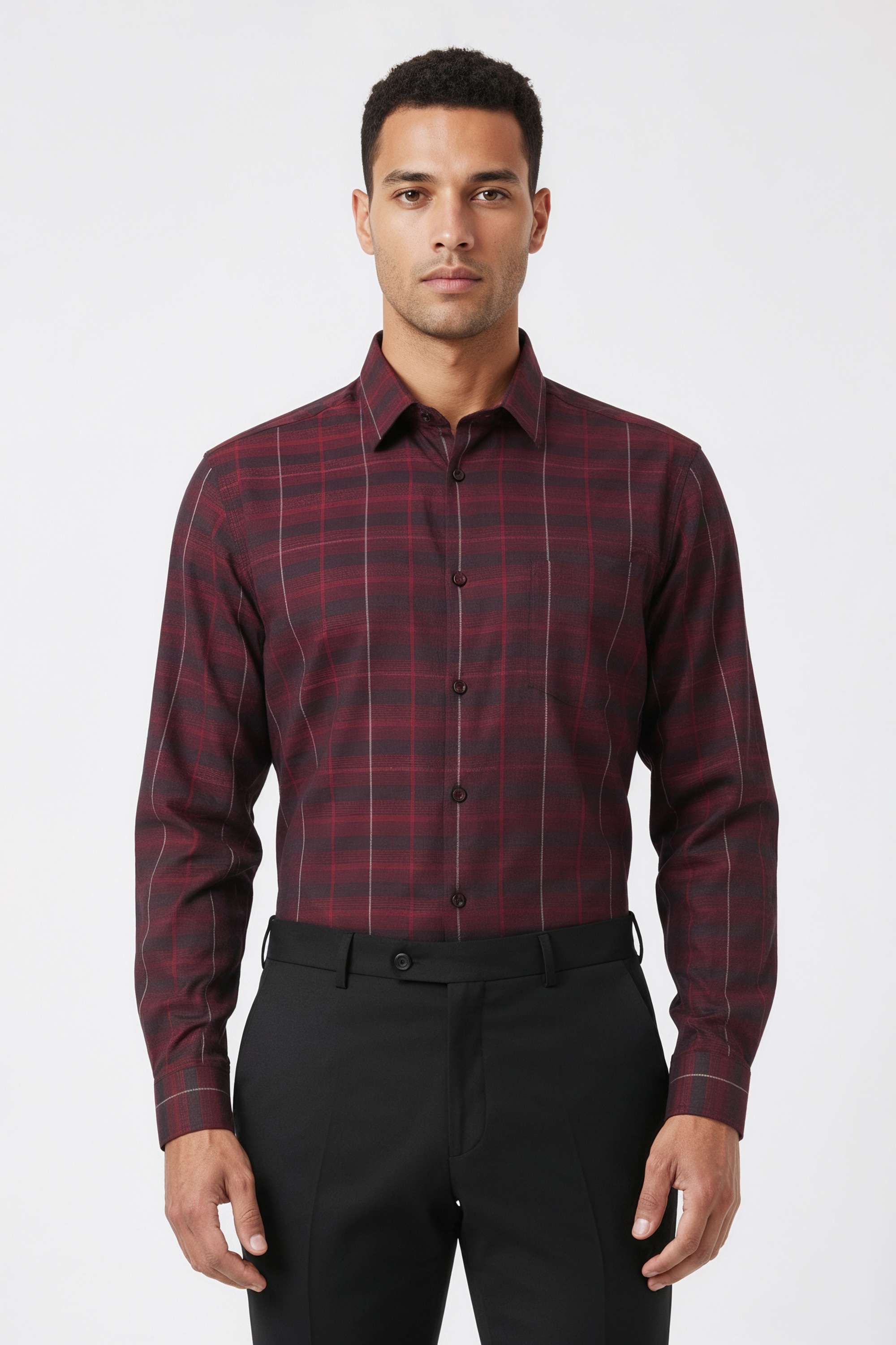 Textured-Cotton-Regular-Fit-Men-Formal-Wear-Shirt
