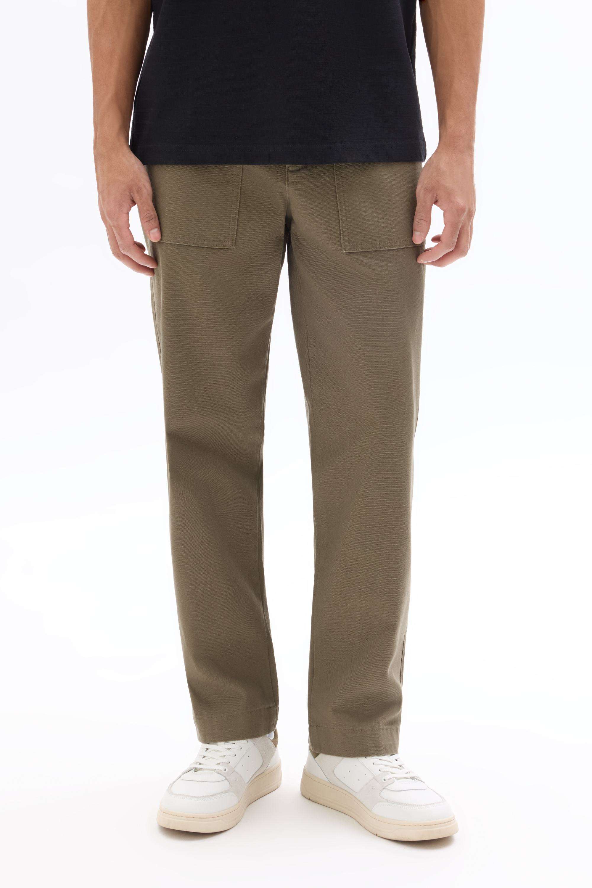 Solid-Cotton-Regular-Fit-Men-s-Casual-Trousers