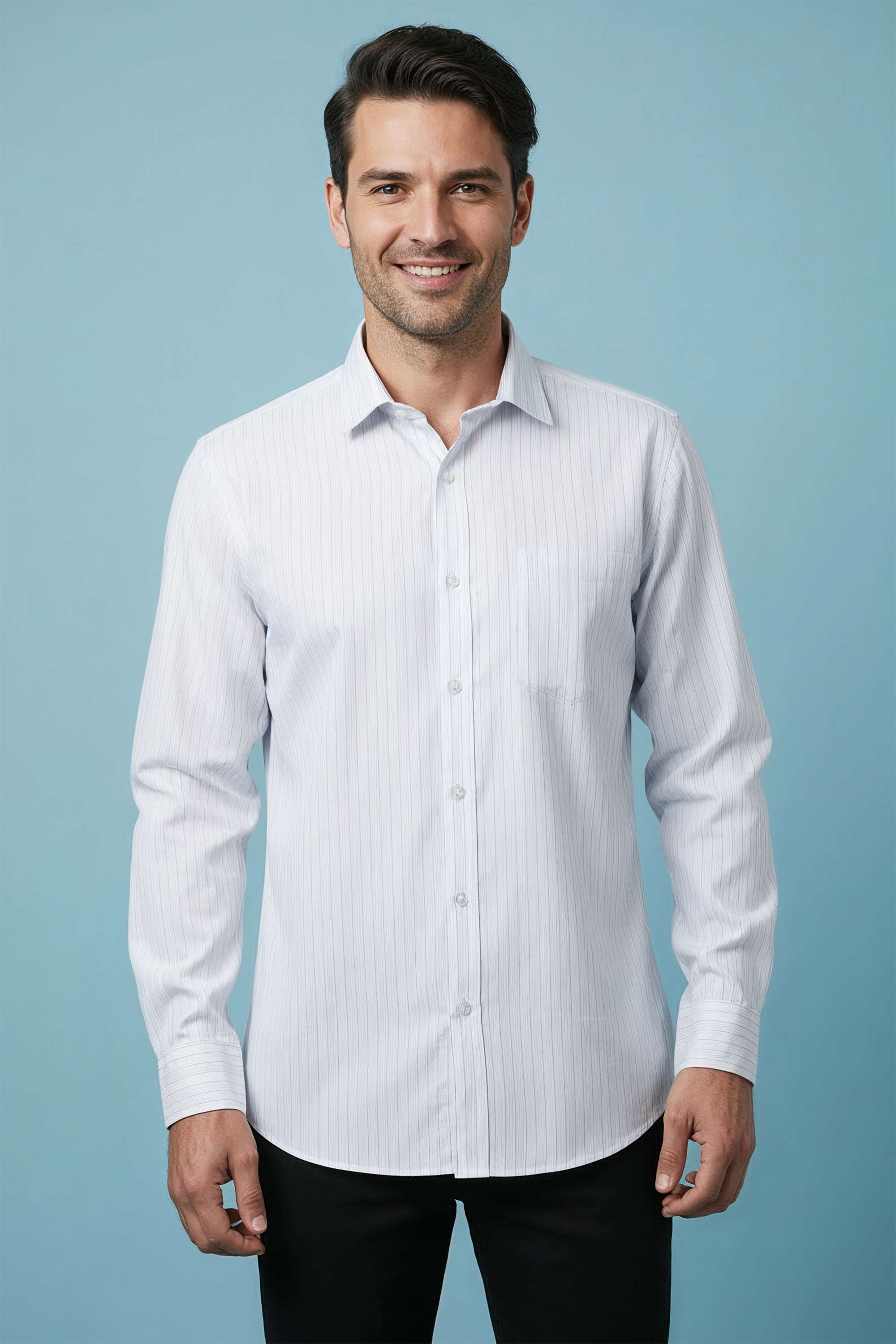 Textured-Cotton-Regular-Fit-Men-s-Formal-Wear-Shirt