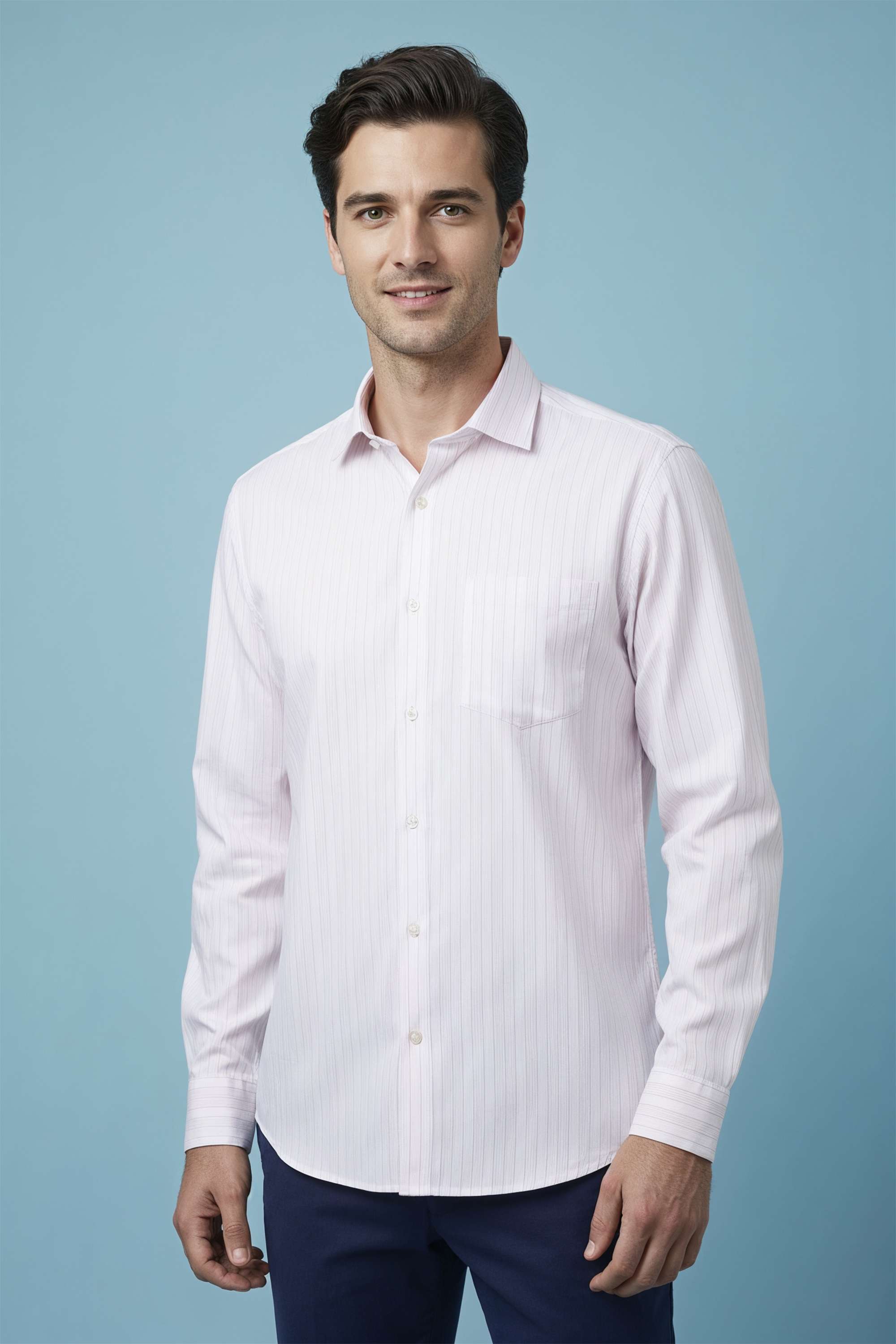Textured-Cotton-Regular-Fit-Men-s-Formal-Wear-Shirt