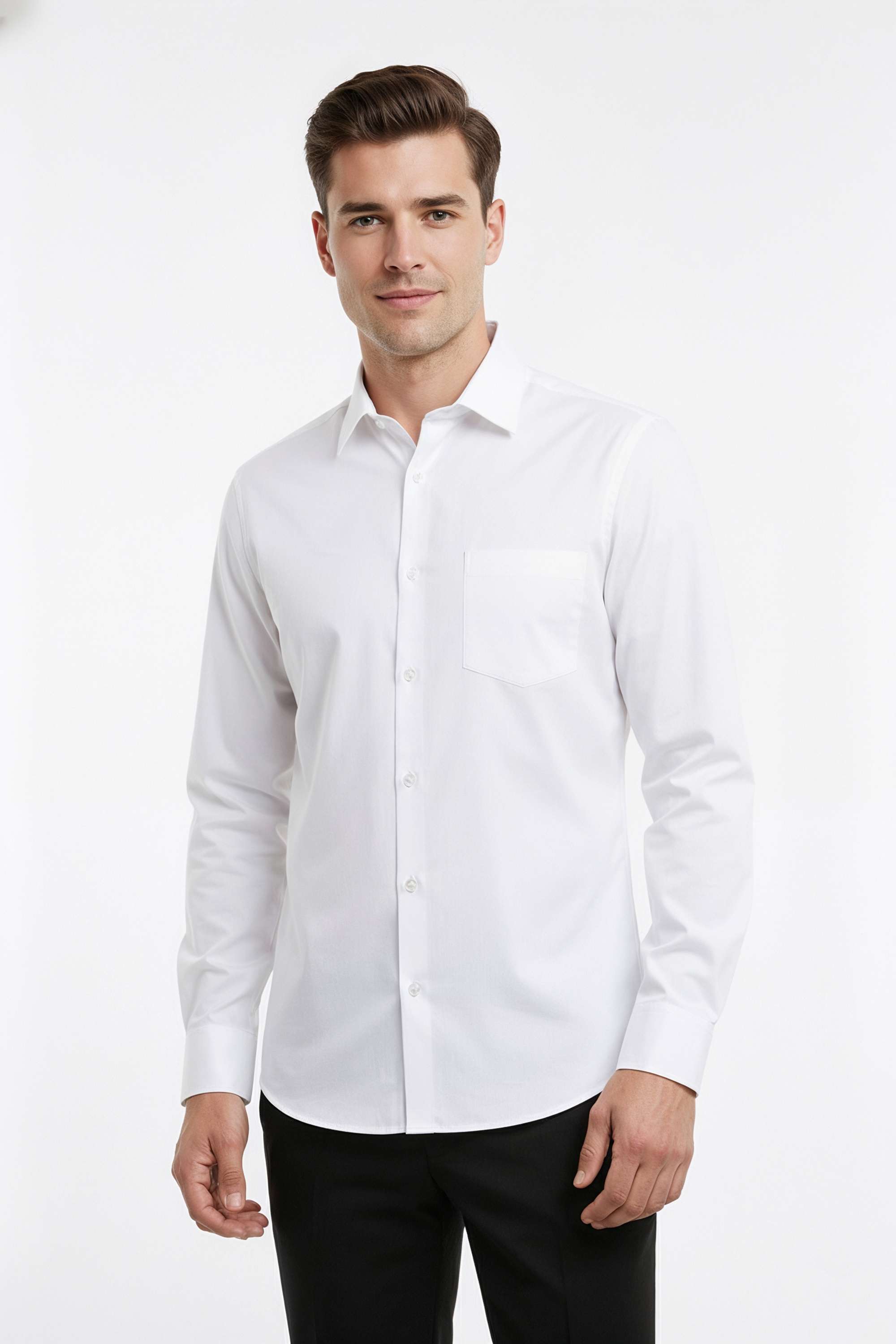 Solid-Cotton-Regular-Fit-Men-s-Formal-Wear-Shirt