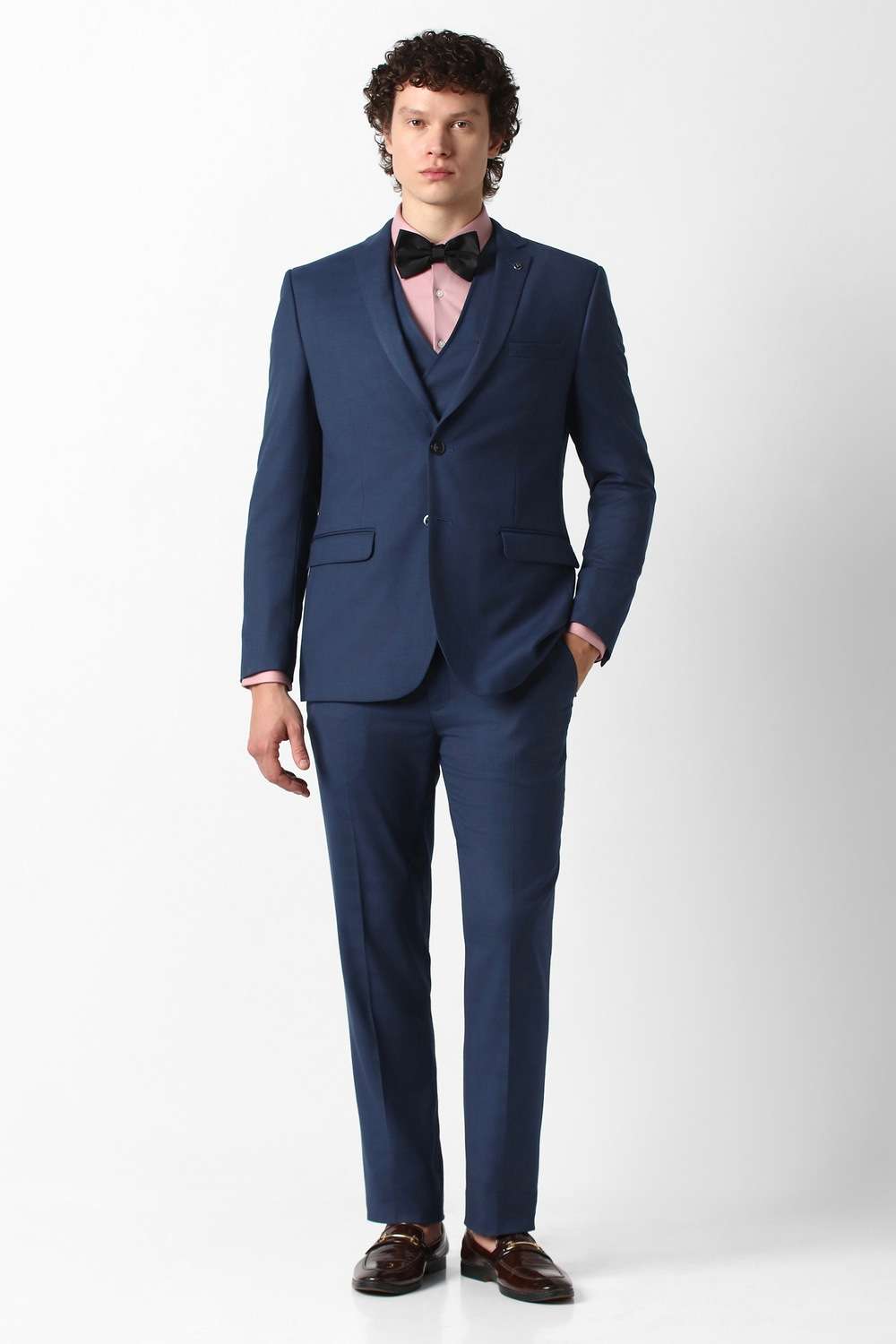 Checks-Polyester-Viscose-Slim-Fit-Men-s-Formal-Wear-Suit