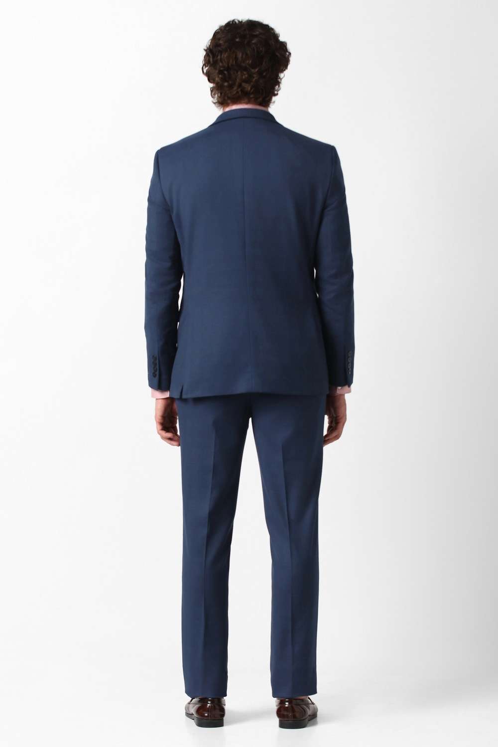 Checks-Polyester-Viscose-Slim-Fit-Men-s-Formal-Wear-Suit