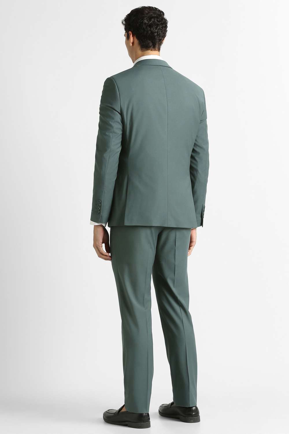 Solid-Polyester-Blend-Slim-Fit-Men-s-Formal-Wear-Suit