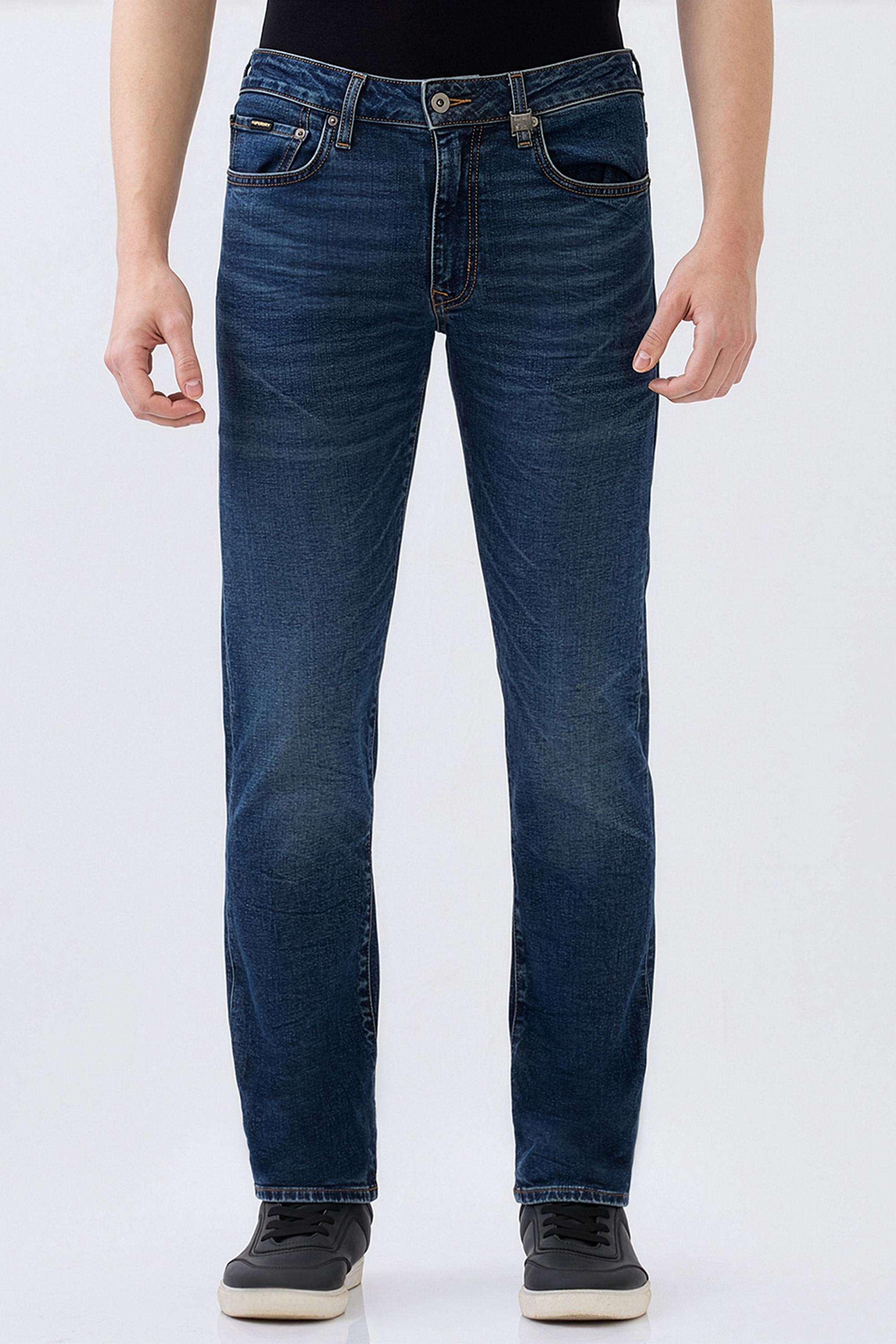 Solid-Blended-Fabric-Regular-Fit-Men-s-Casual-Wear-Trousers