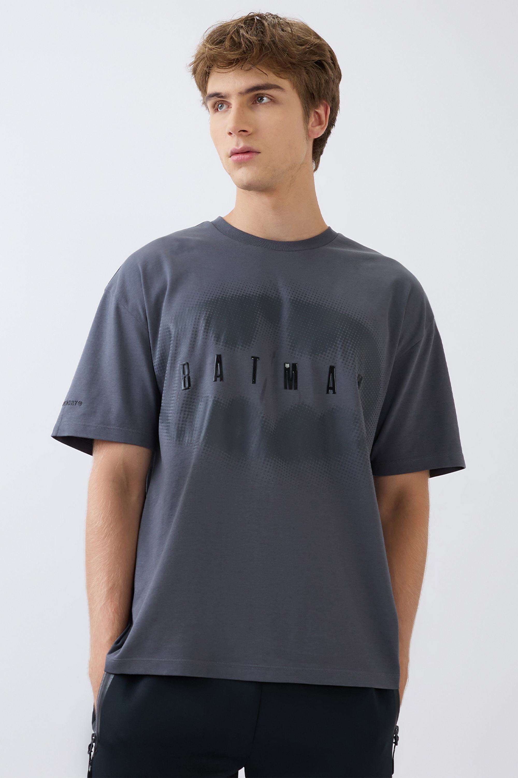 Solid-Blended-Fabric-Round-Neck-Men-s-T-Shirt