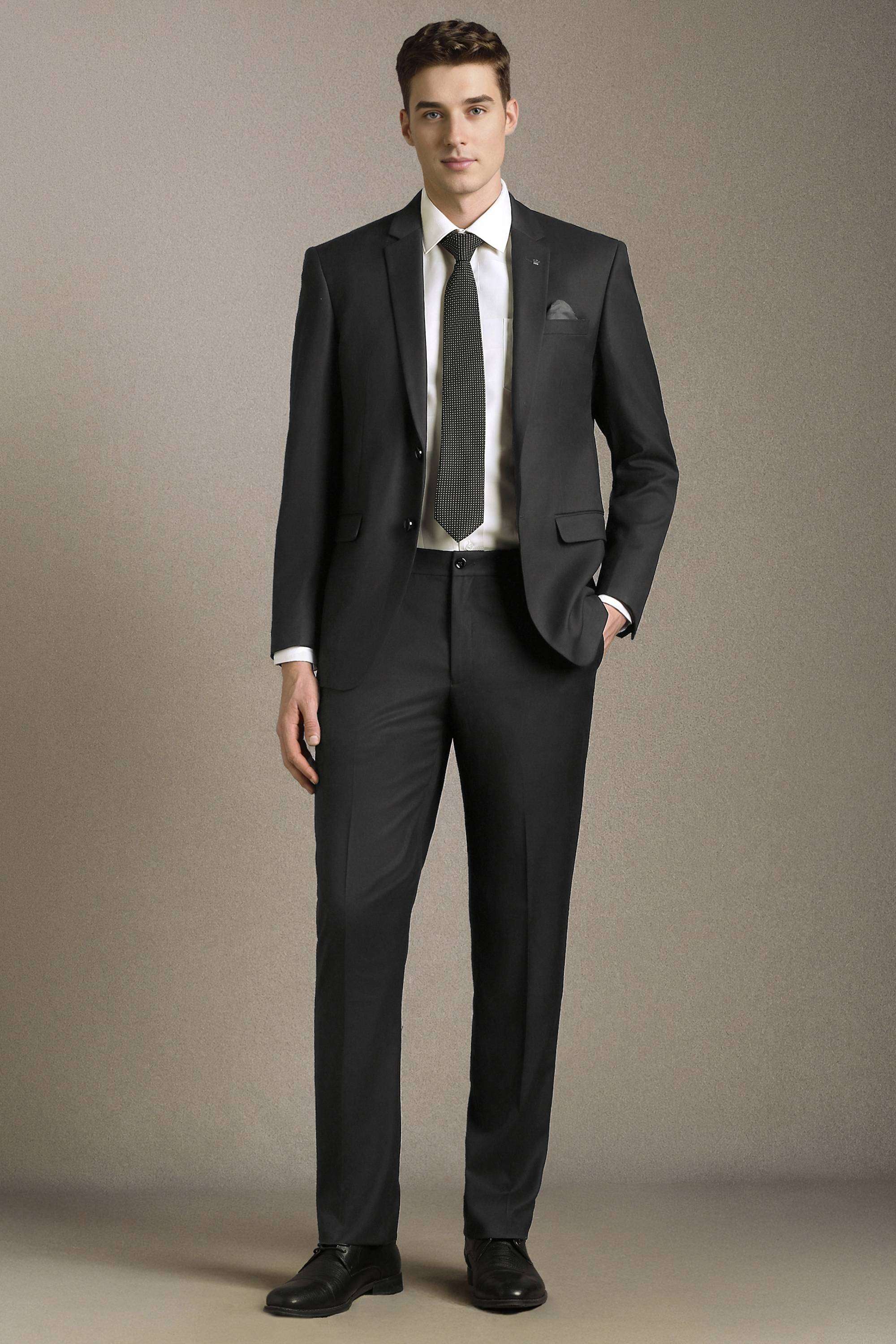 Textured-Polyester-Blend-Slim-Fit-Men-s-Suit