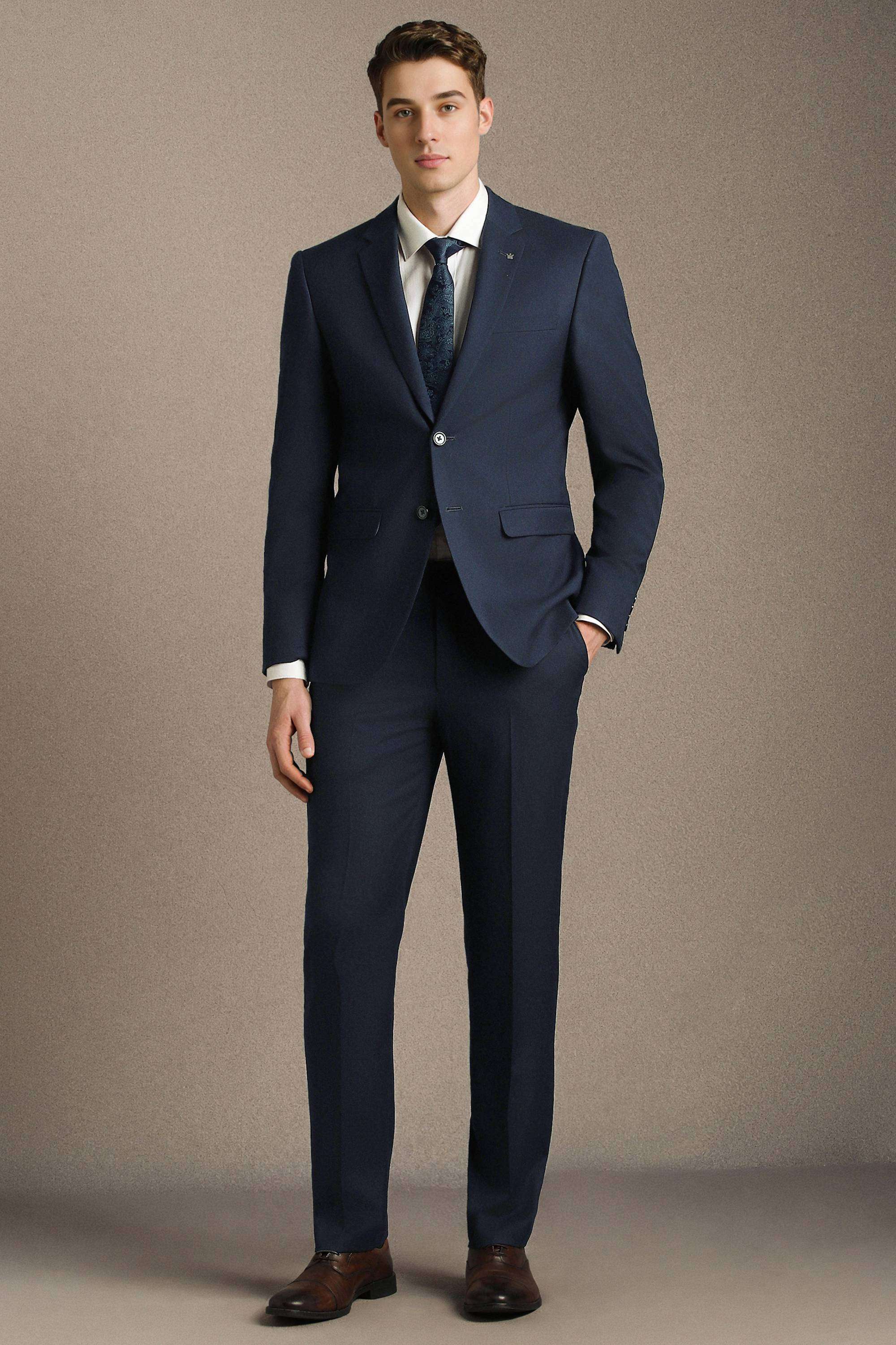 Textured-Polyester-Blend-Slim-Fit-Men-s-Suit