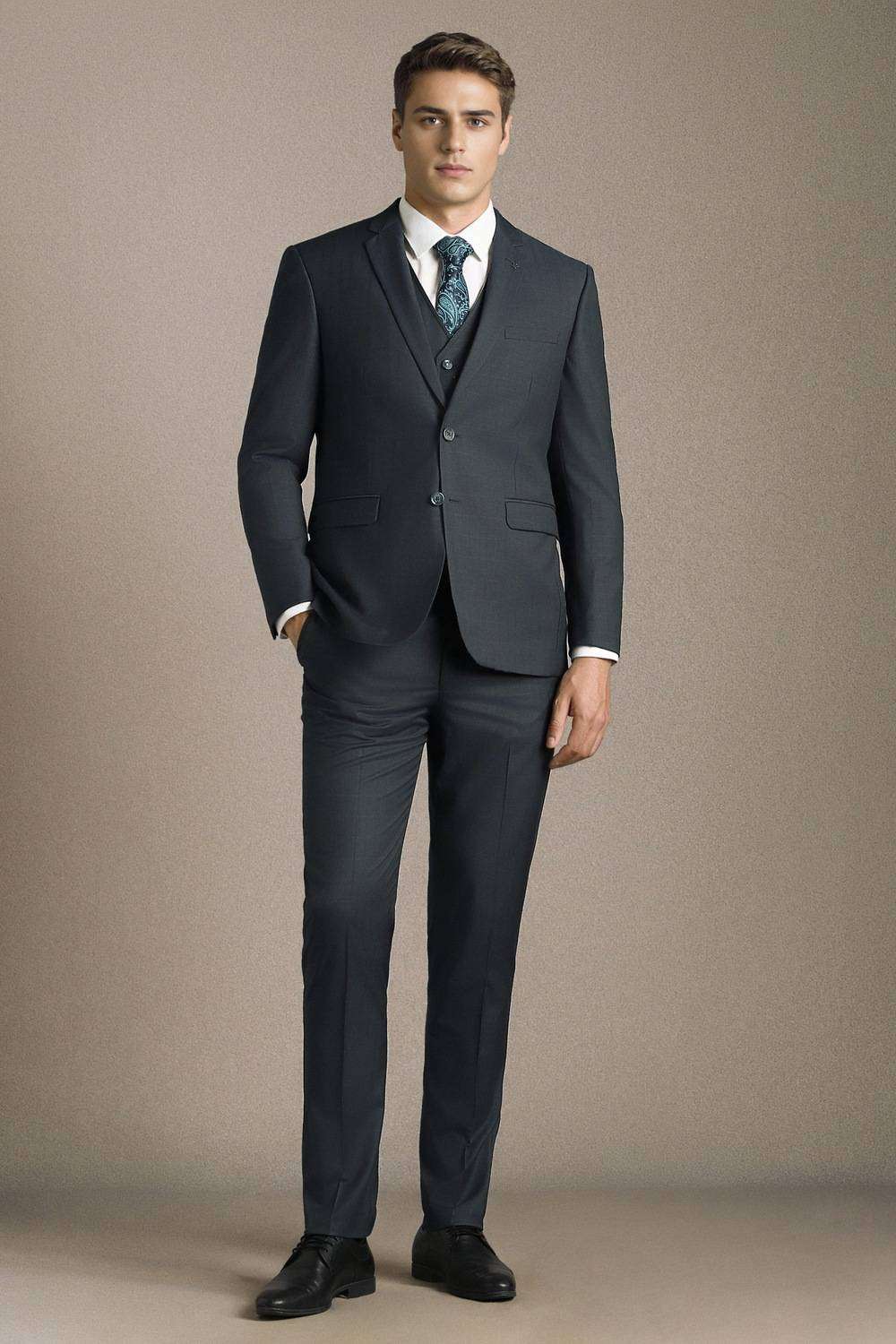 Textured-Polyester-Viscose-Slim-Fit-Men-s-Suit