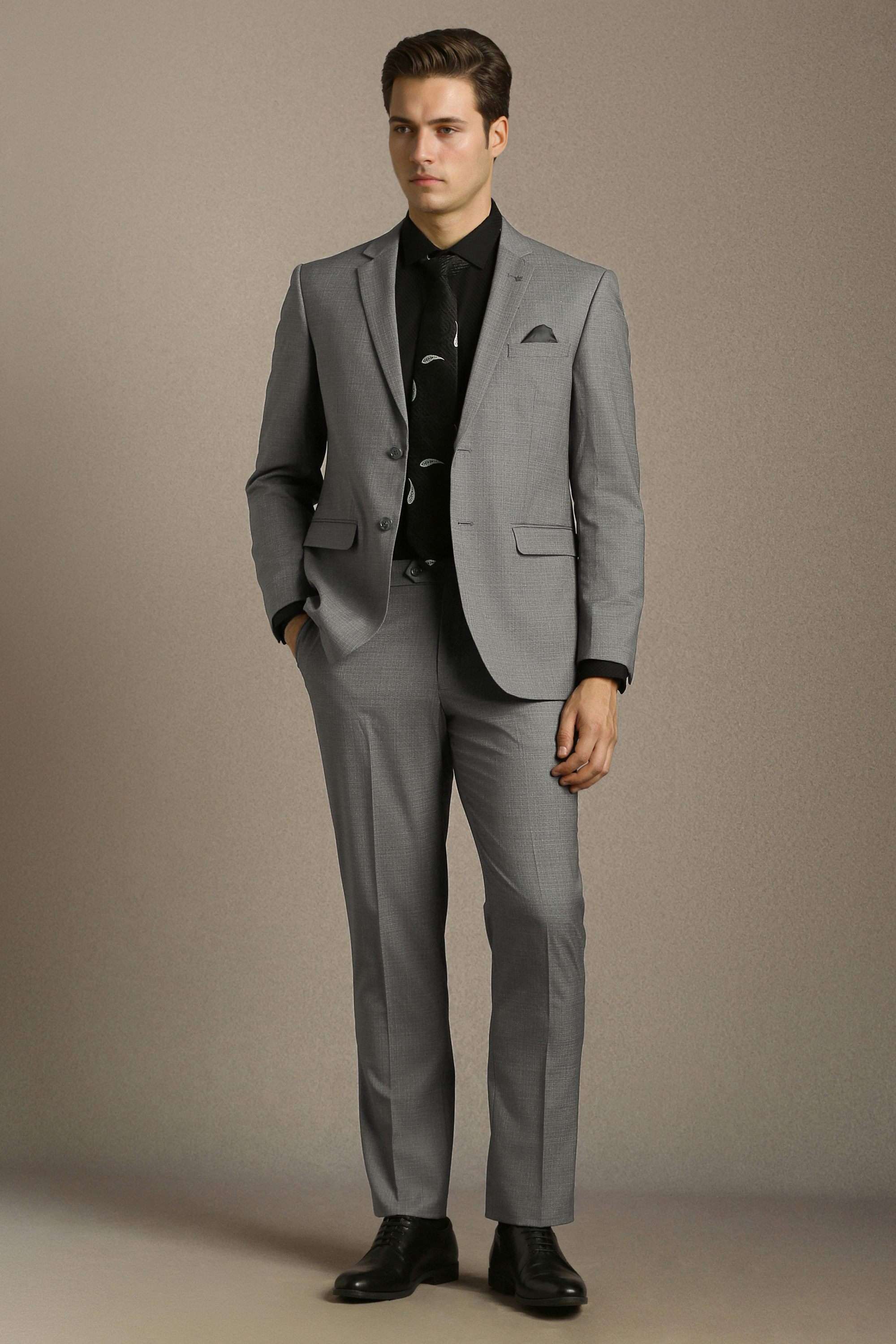 Textured-Blended-Fabric-Slim-Fit-Men-s-Suit