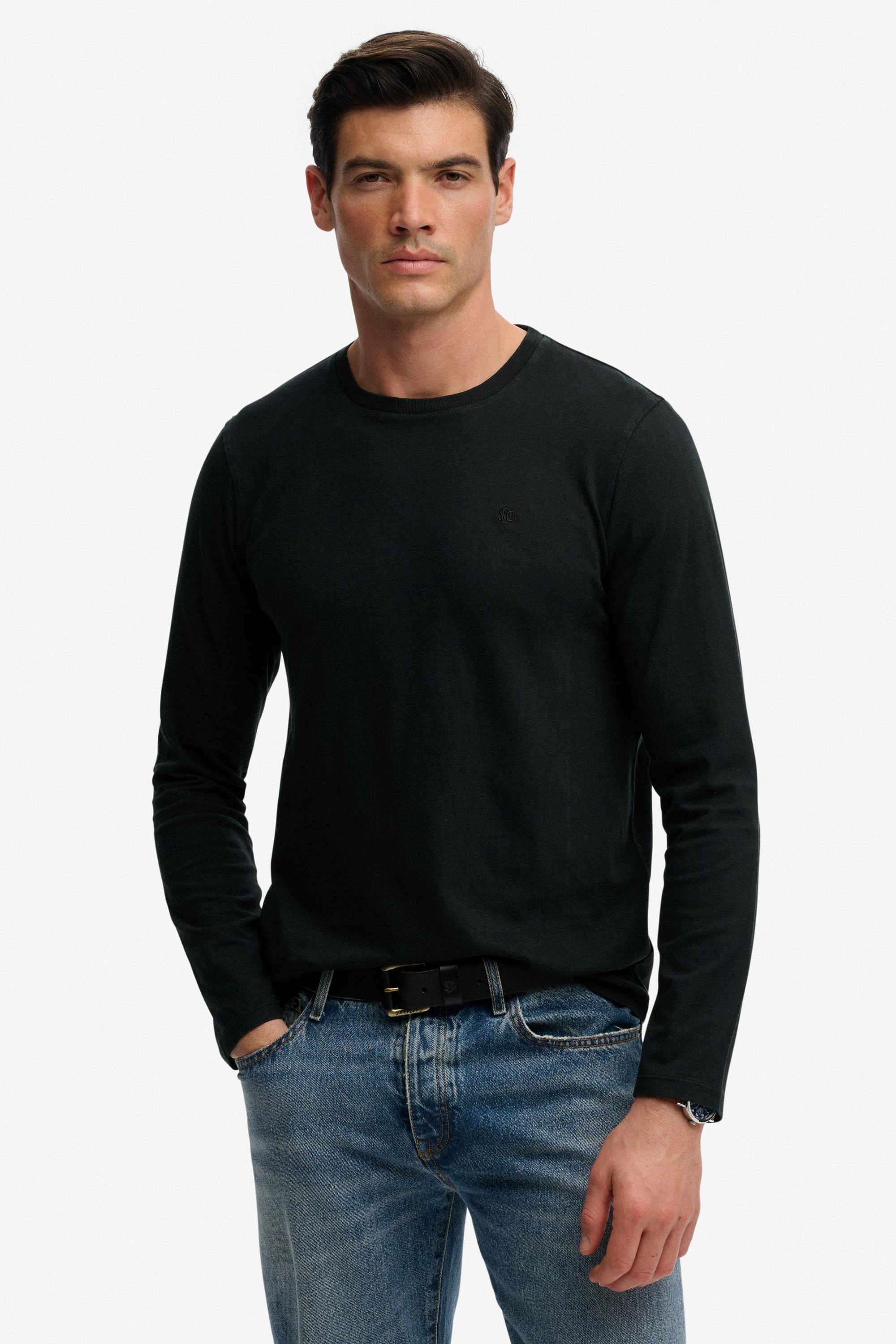 Solid-Cotton-Round-Neck-Men-s-T-Shirt