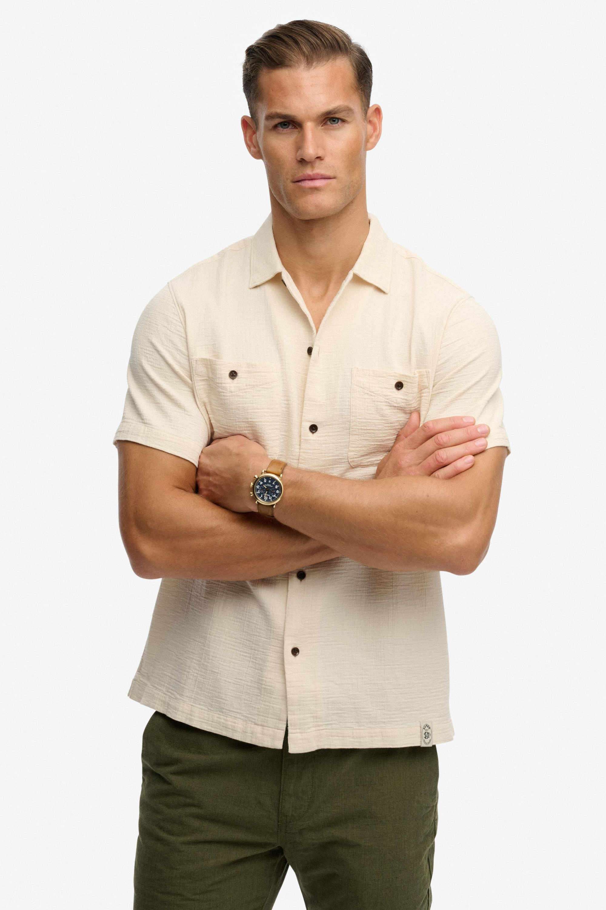 Solid-Cotton-Regular-Fit-Men-s-Casual-Wear-Shirt