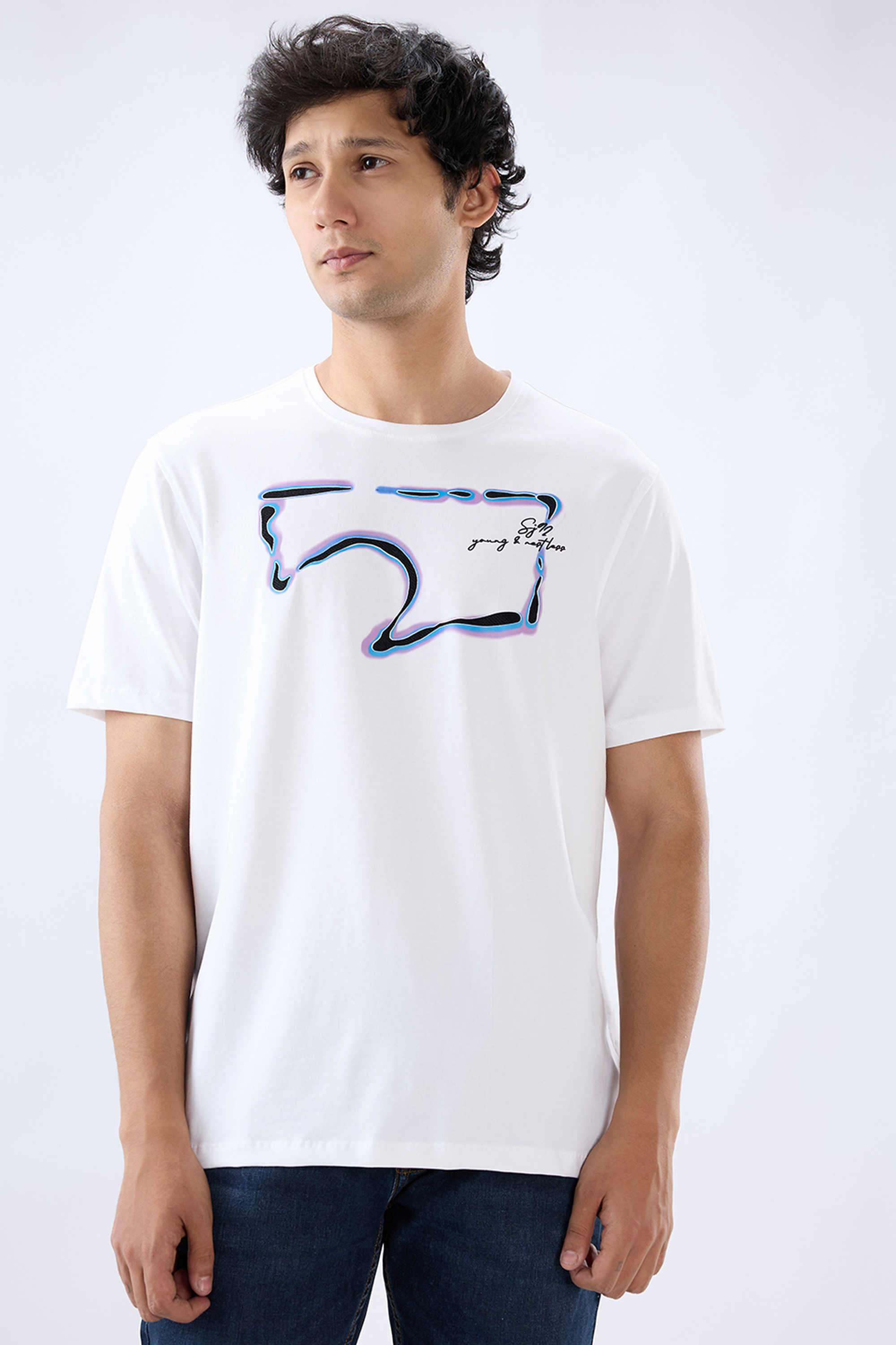 Solid-Cotton-Slim-Fit-Men-s-T-Shirt