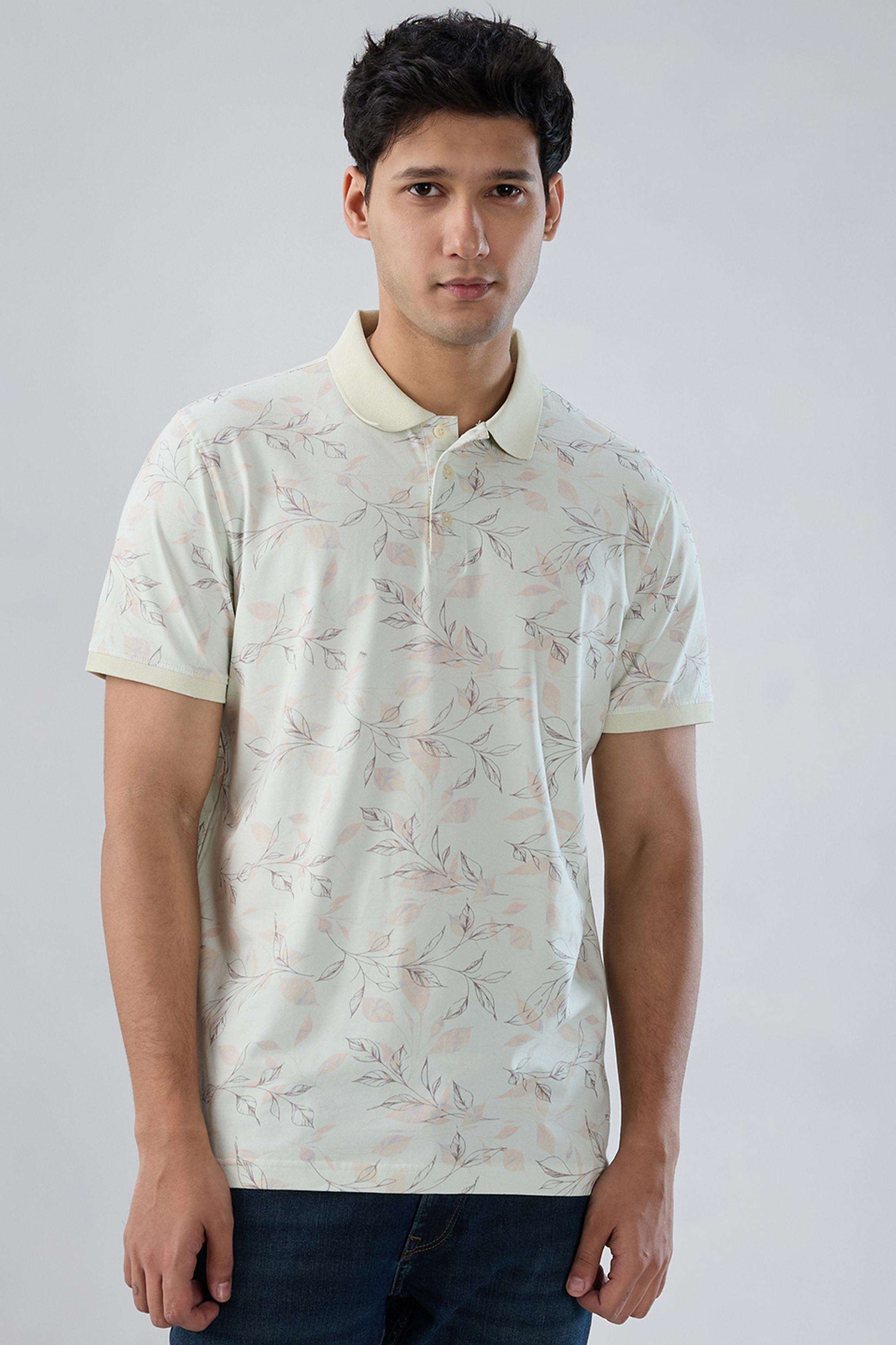 Solid-Cotton-Collared-Men-s-T-Shirt