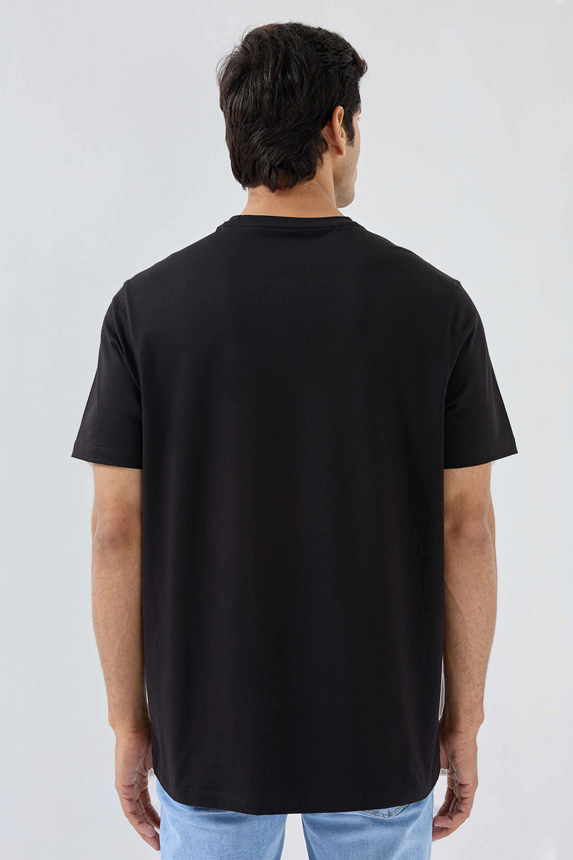 Solid-Cotton-Slim-Fit-Men-s-T-Shirt