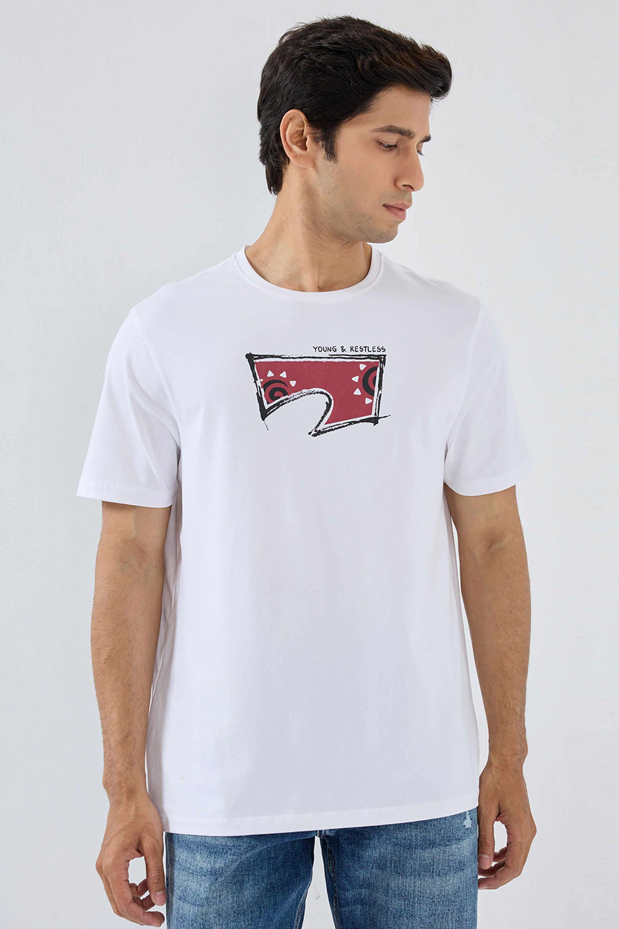 Solid-Cotton-Slim-Fit-Men-s-T-Shirt