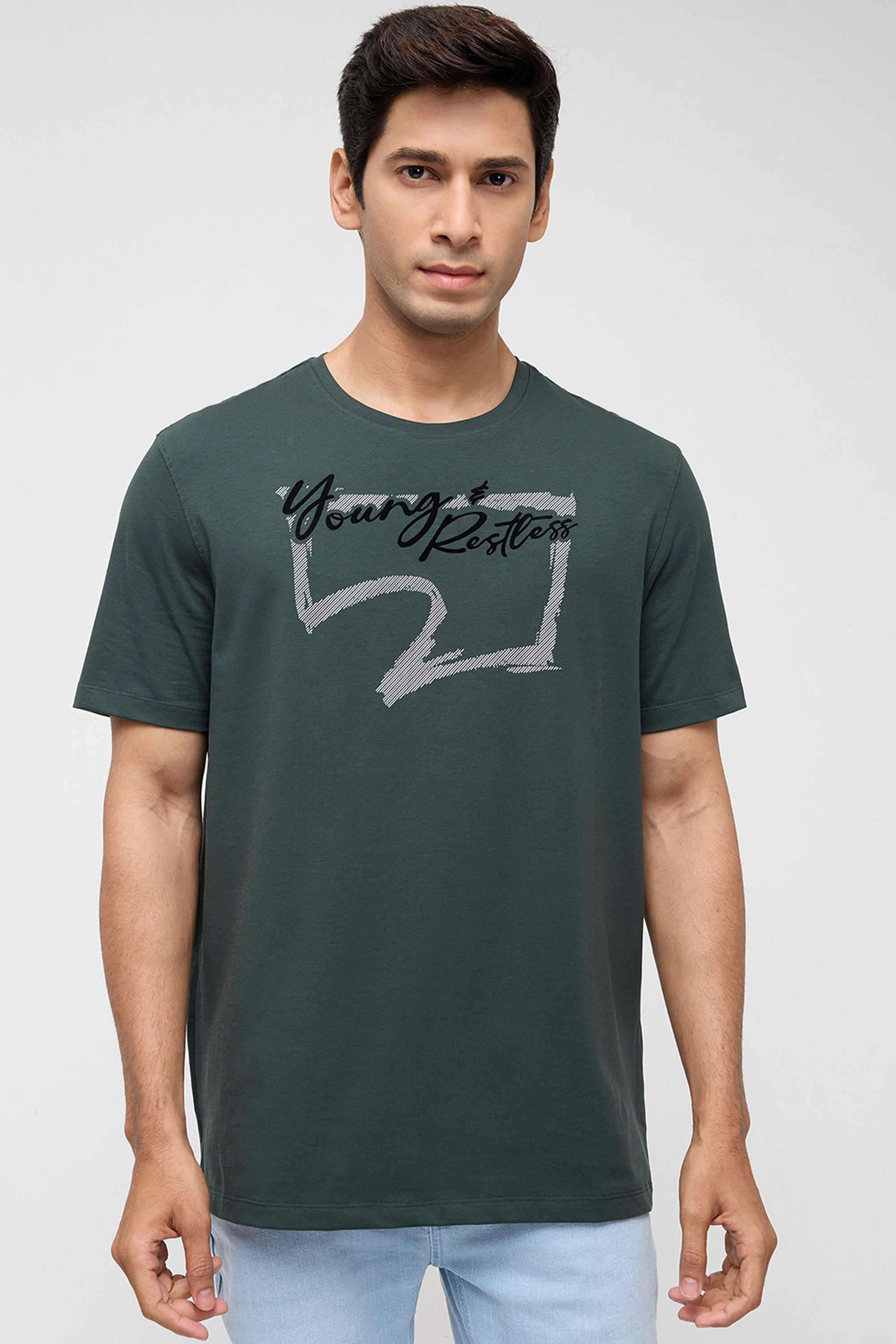 Solid-Cotton-Slim-Fit-Men-s-T-Shirt