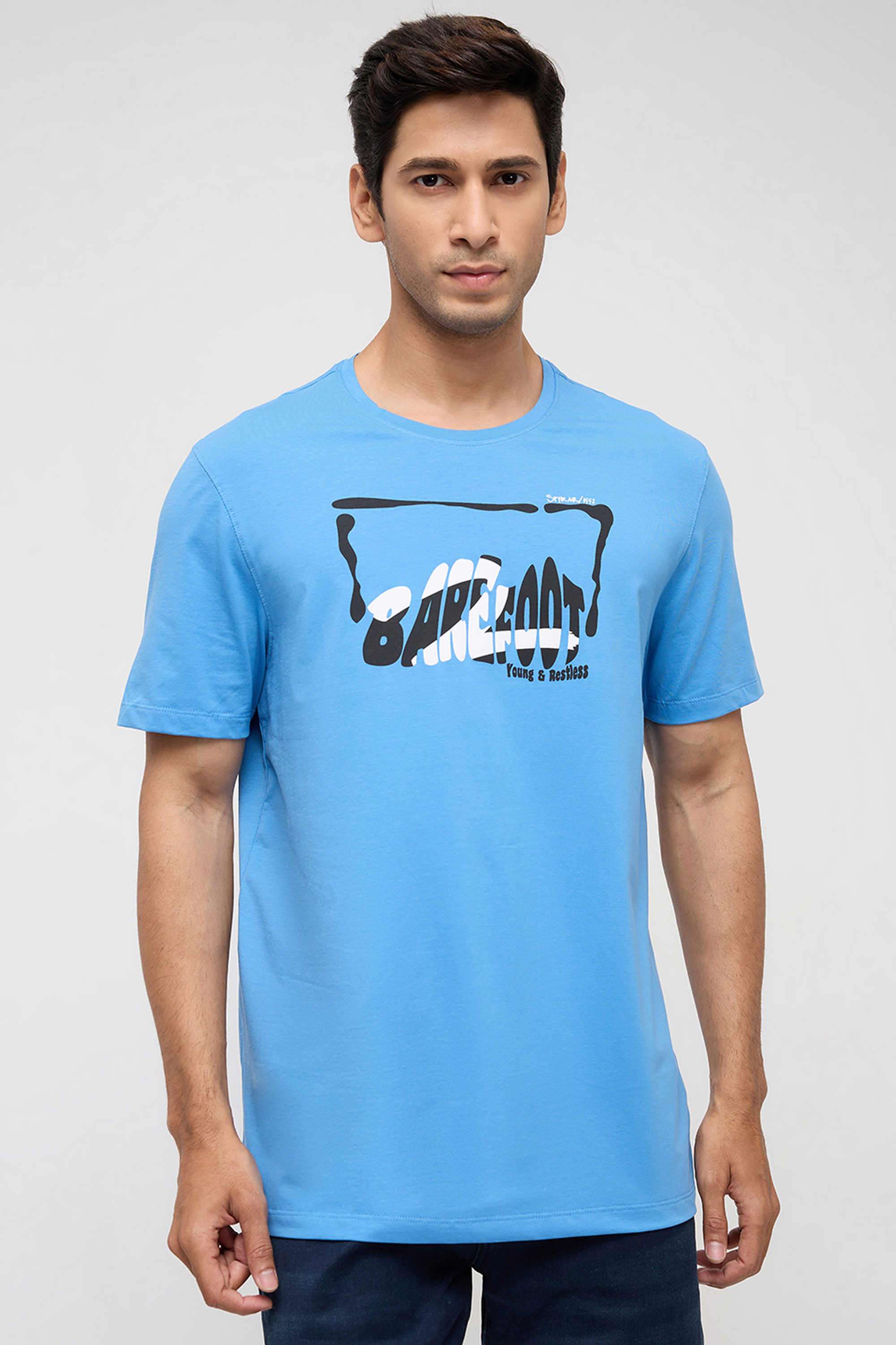 Solid-Cotton-Slim-Fit-Men-s-T-Shirt