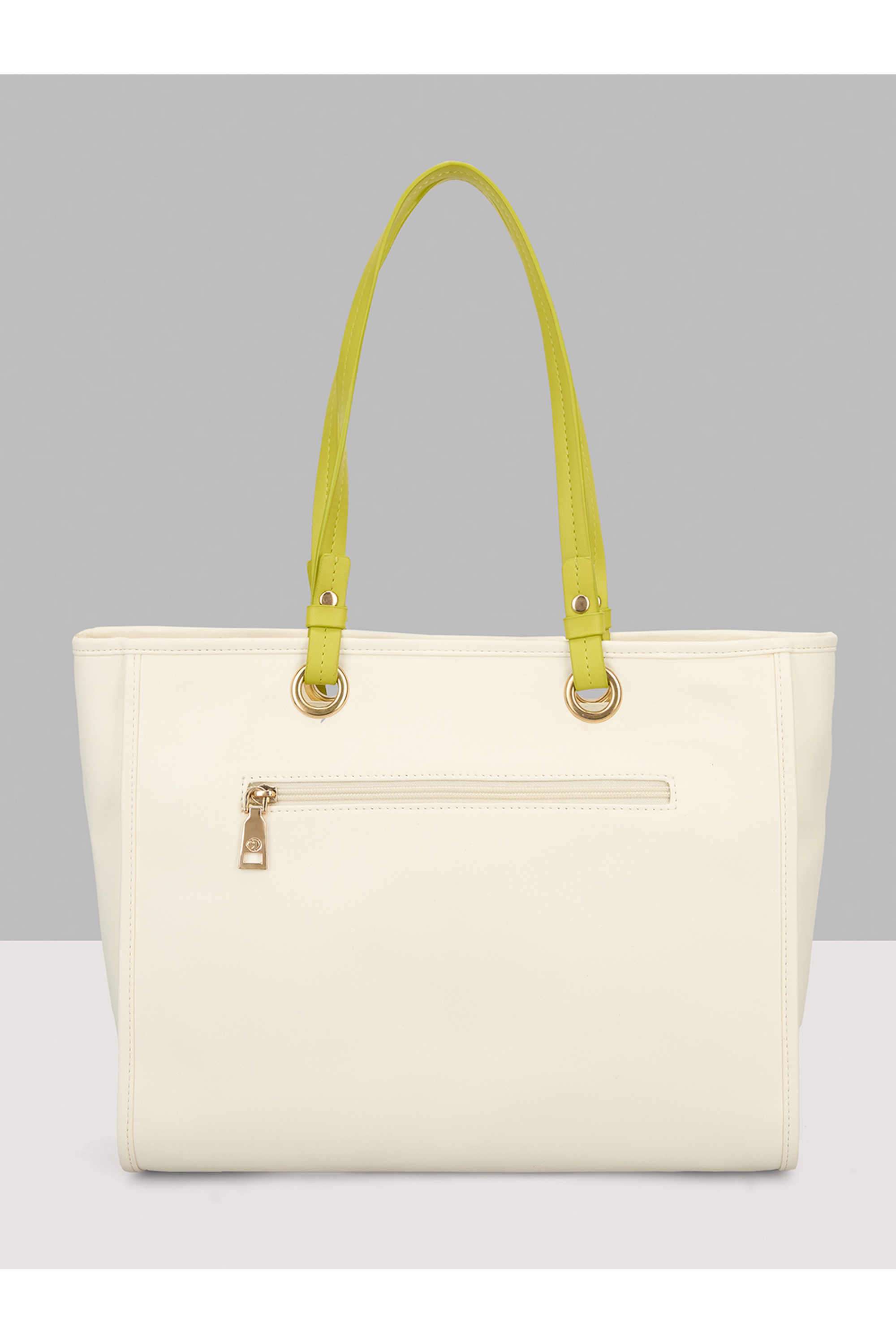 Zipper-Faux-Leather-Women-Everyday-Tote-Bag