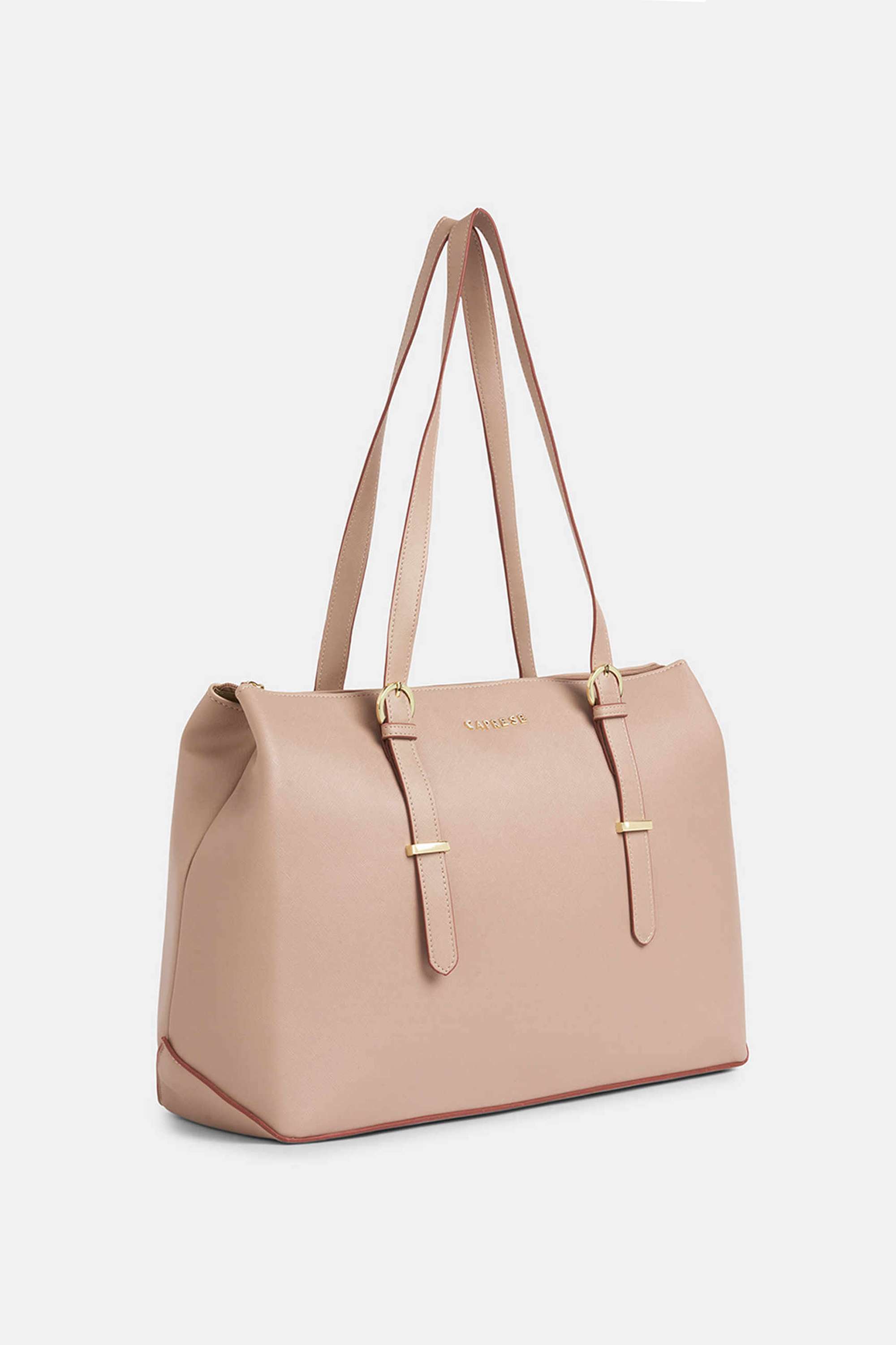 Zipper-Faux-Leather-Women-Casual-Wear-Tote-Bag