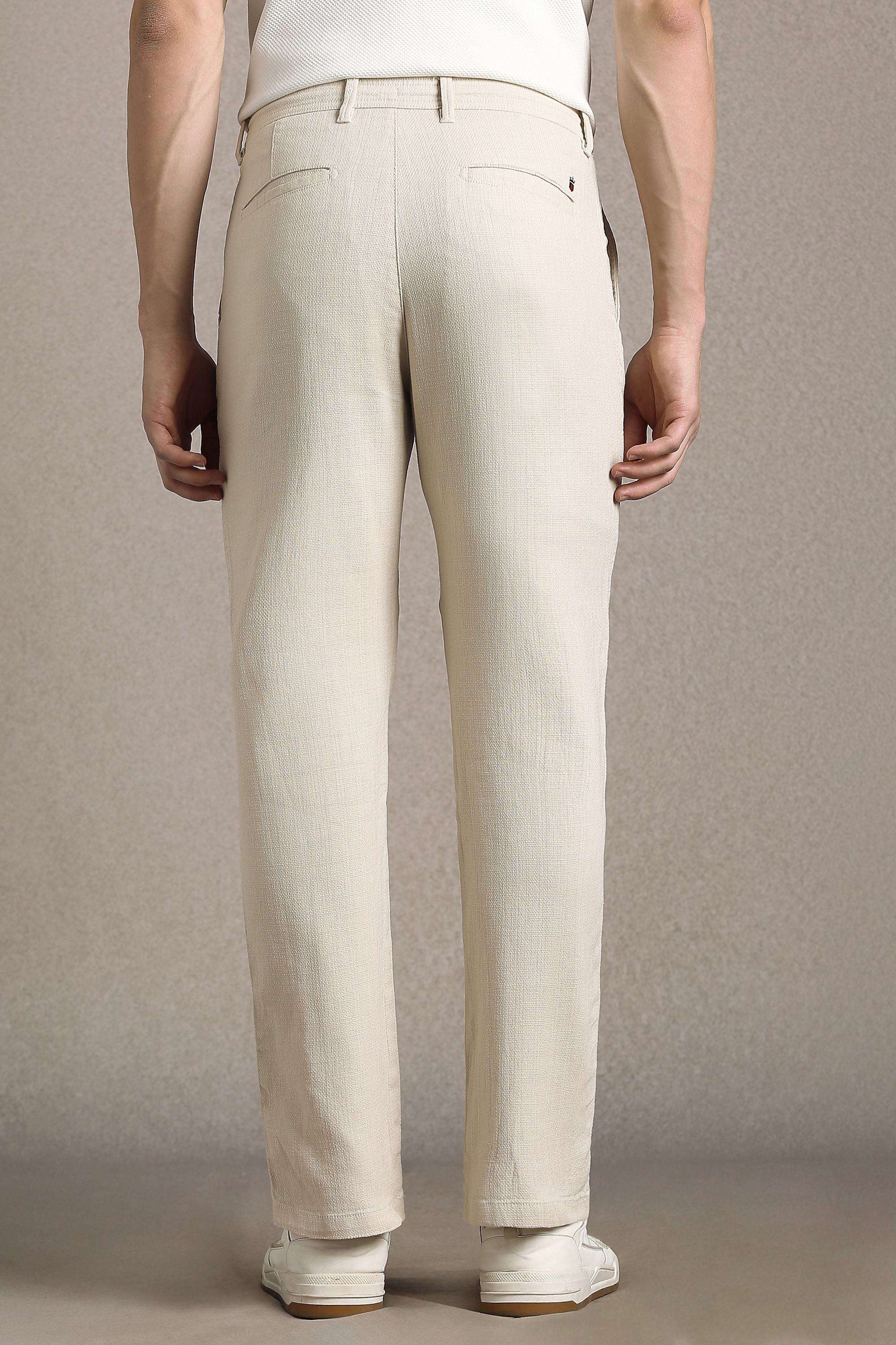 Solid-Cotton-Straight-Fit-Men-s-Casual-Trousers