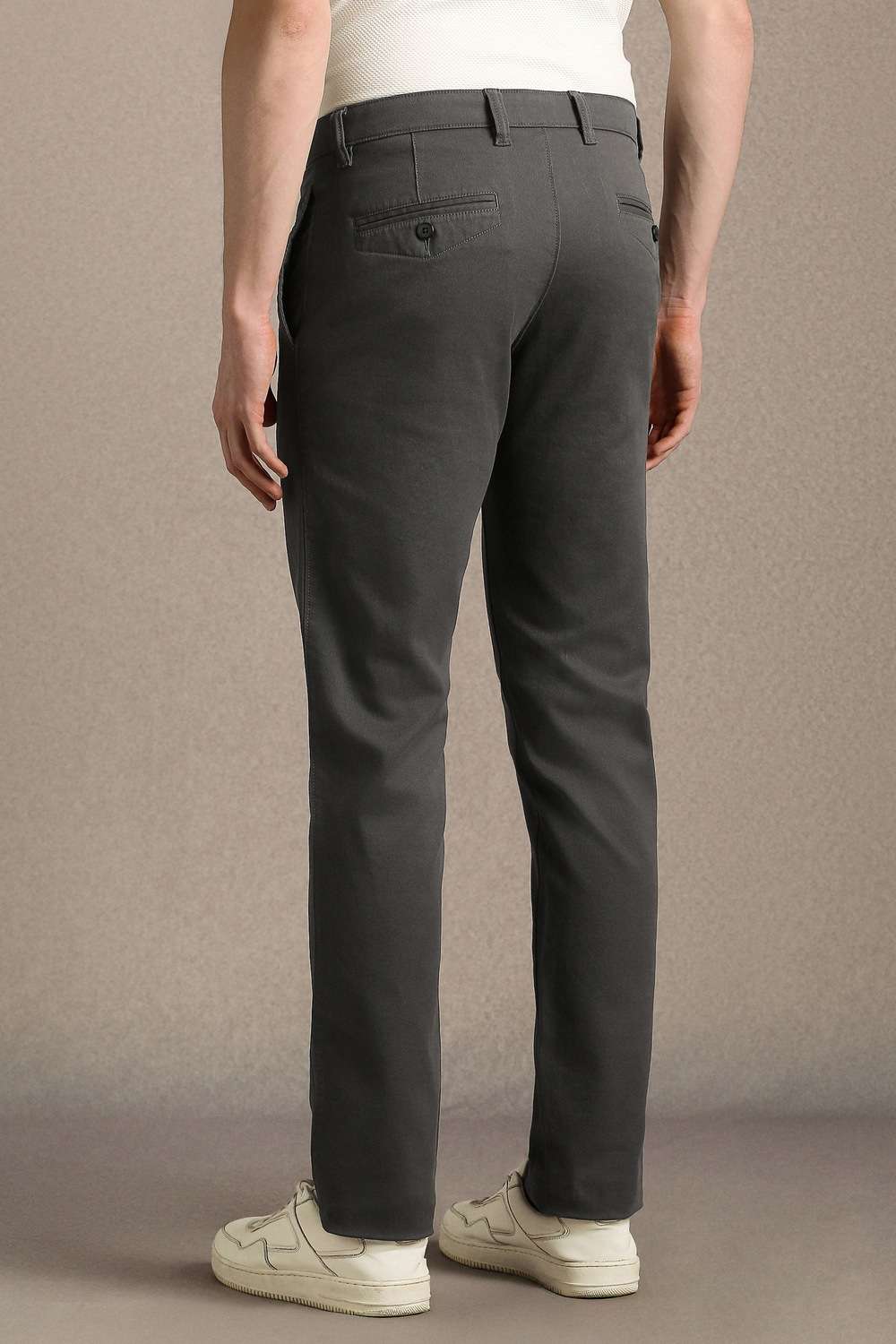 Solid-Cotton-Blend-Slim-Fit-Men-s-Trousers