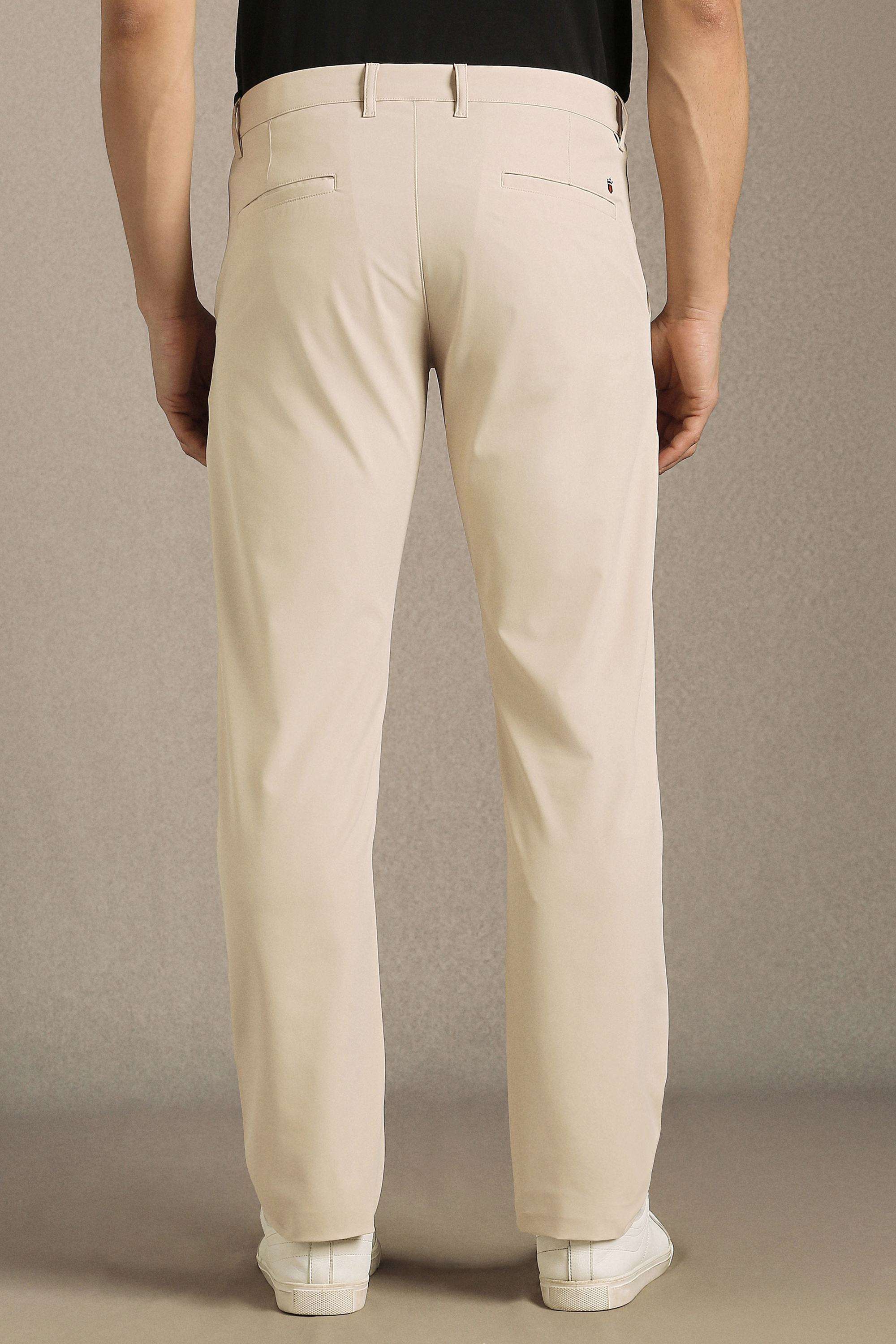 Solid-Polyester-Tapered-Fit-Men-s-Trousers