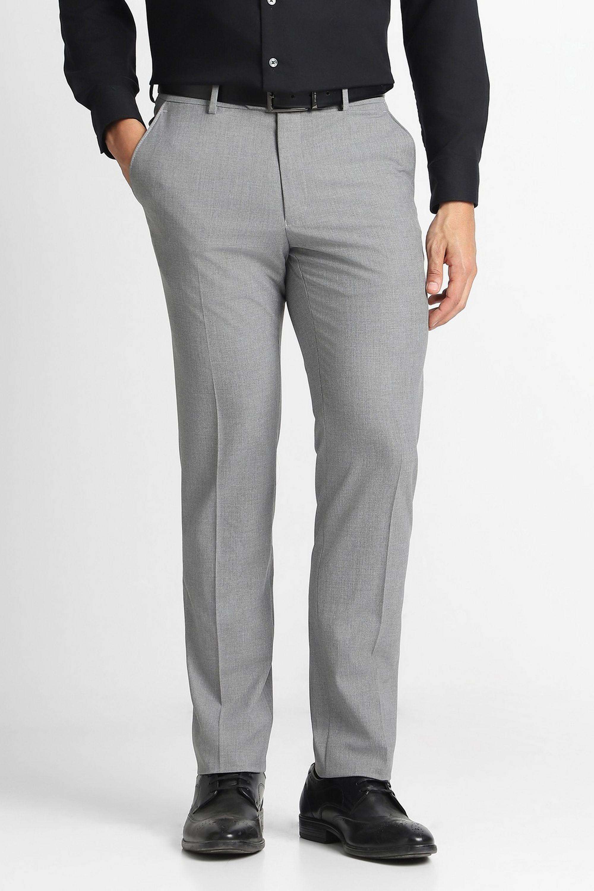 Solid-Polyester-Viscose-Slim-Fit-Men-s-Formal-Trousers