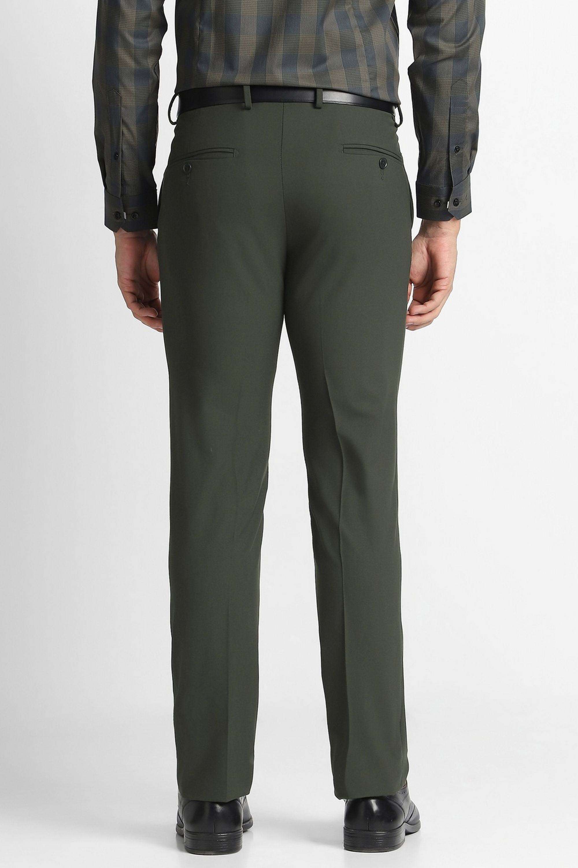 Solid-Polyester-Viscose-Slim-Fit-Men-s-Formal-Trousers