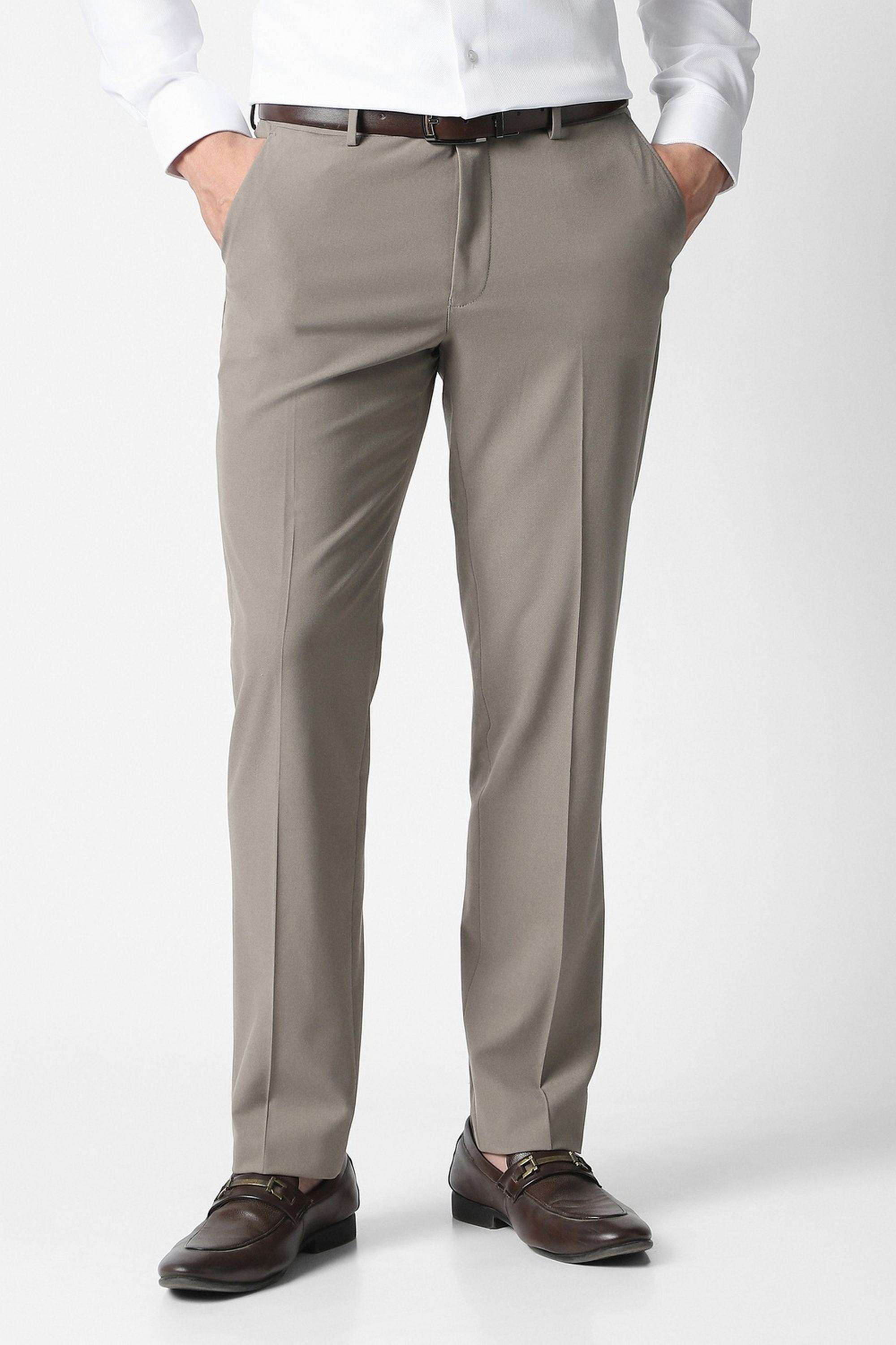 Solid-Polyester-Viscose-Slim-Fit-Men-s-Formal-Trousers