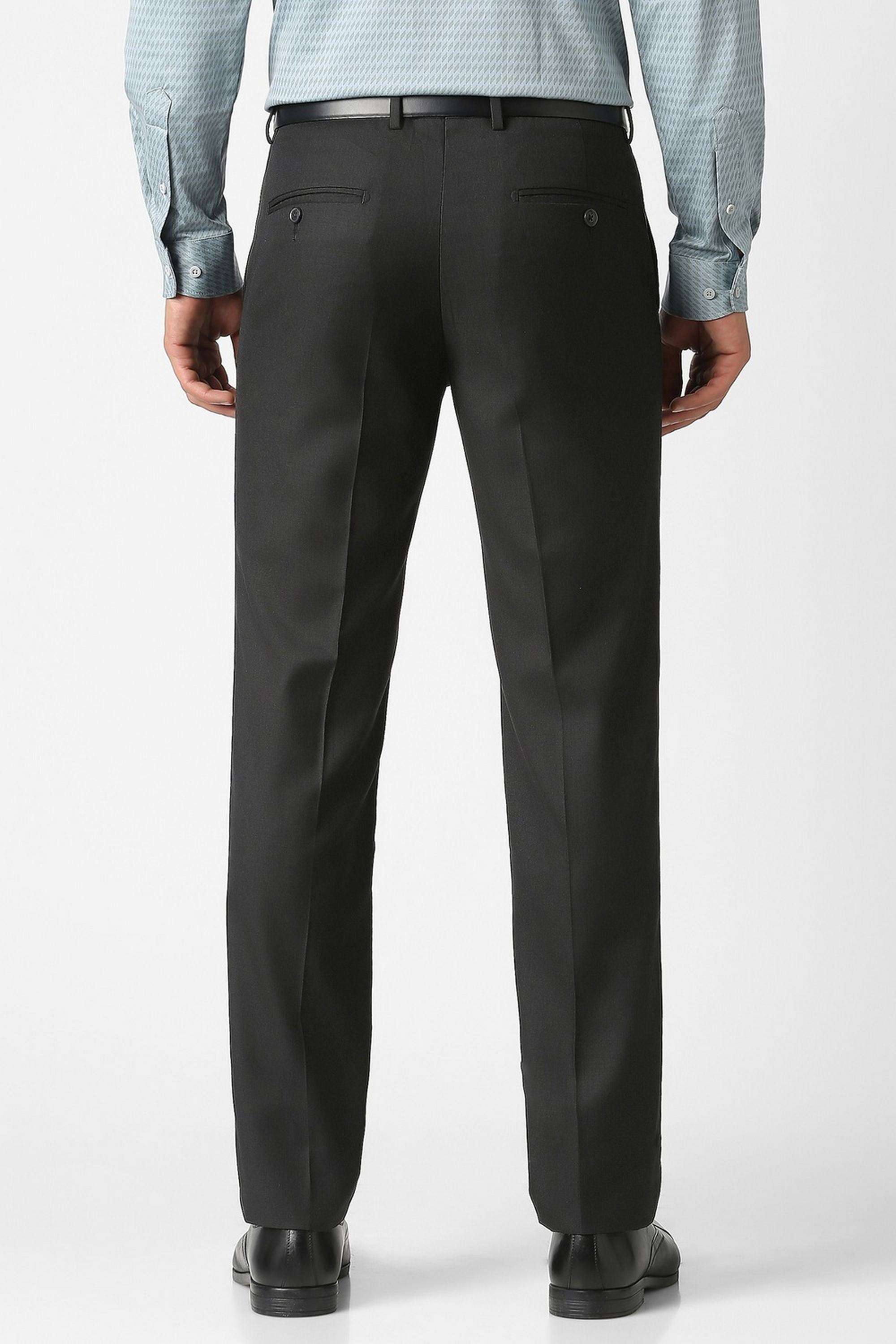Textured-Polyester-Blend-Slim-Fit-Men-s-Formal-Trousers