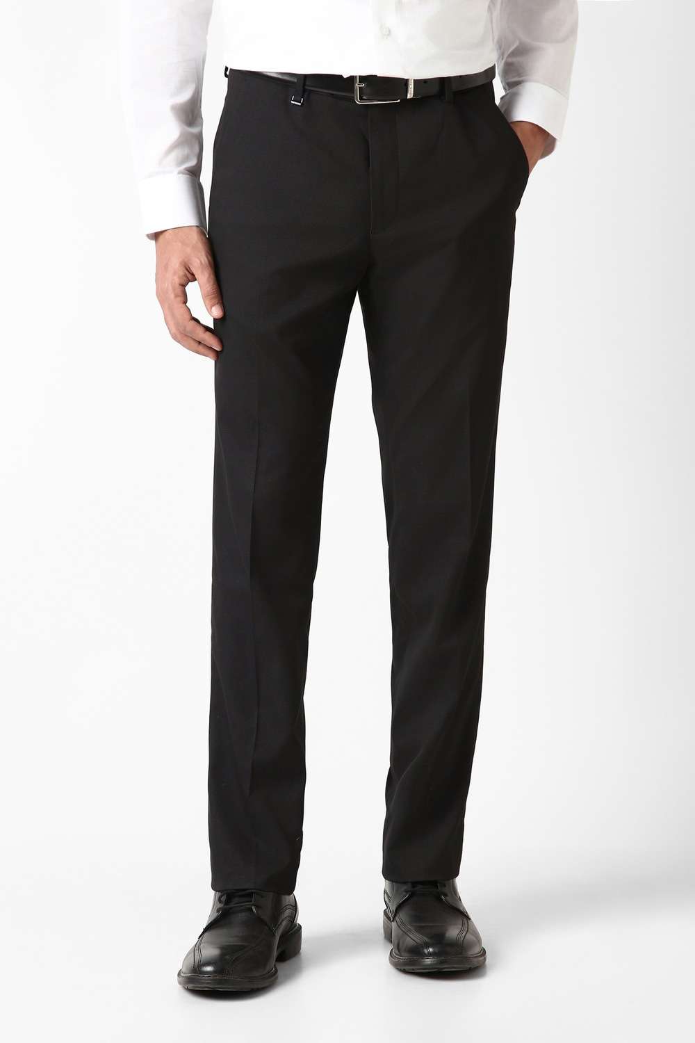 Textured-Blended-Fabric-Slim-Fit-Men-s-Trousers
