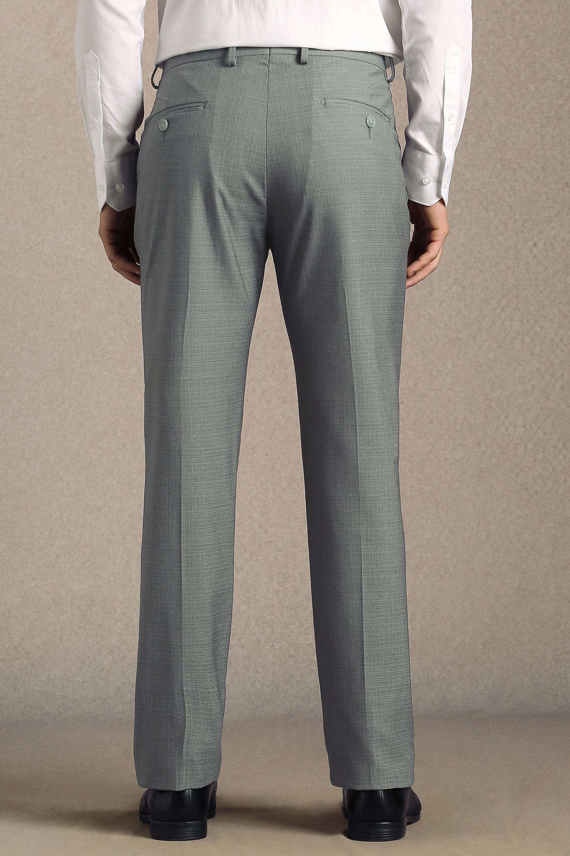 Textured-Polyester-Blend-Straight-Fit-Men-s-Formal-Trousers