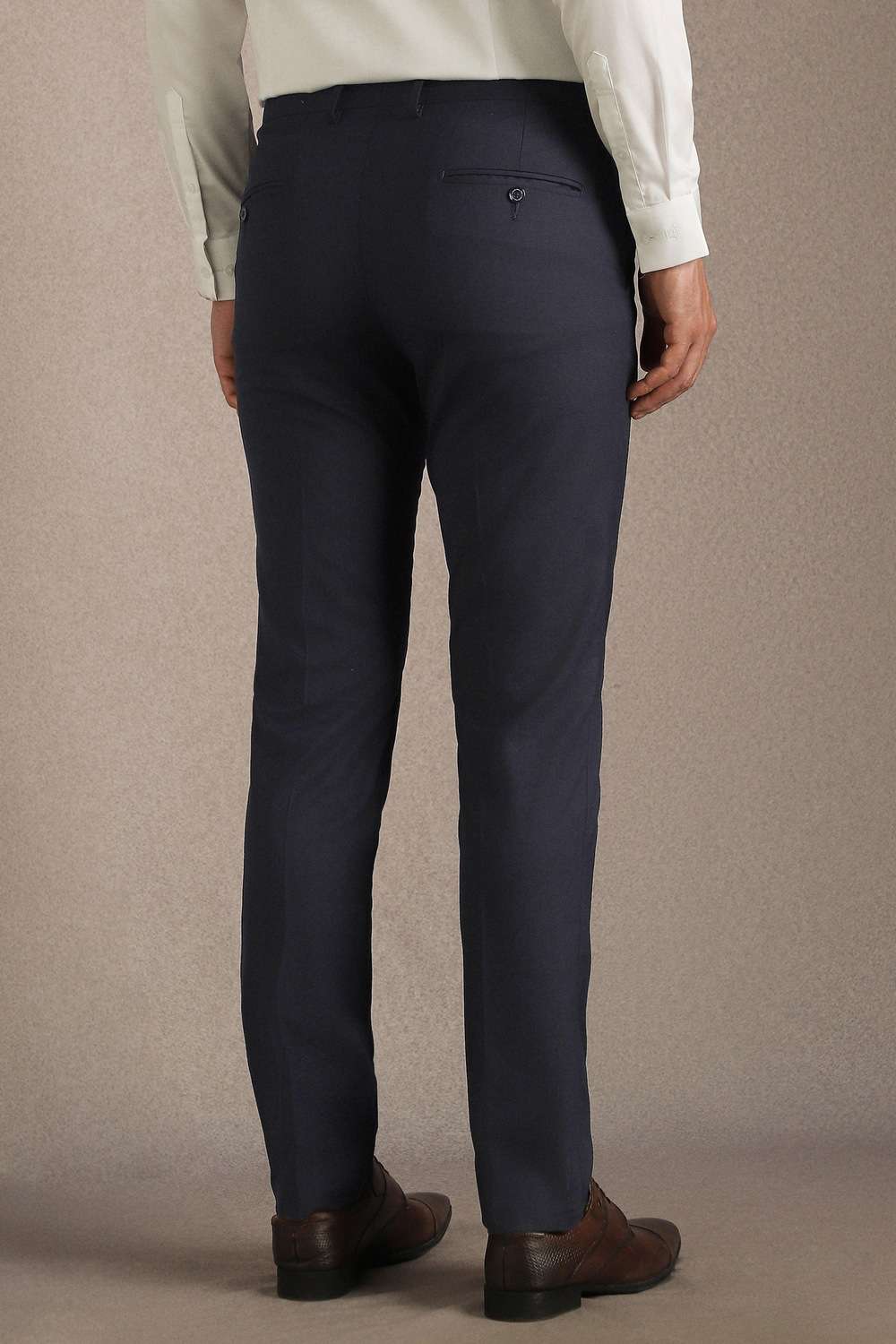 Checks-Polyester-Viscose-Slim-Fit-Men-s-Trousers