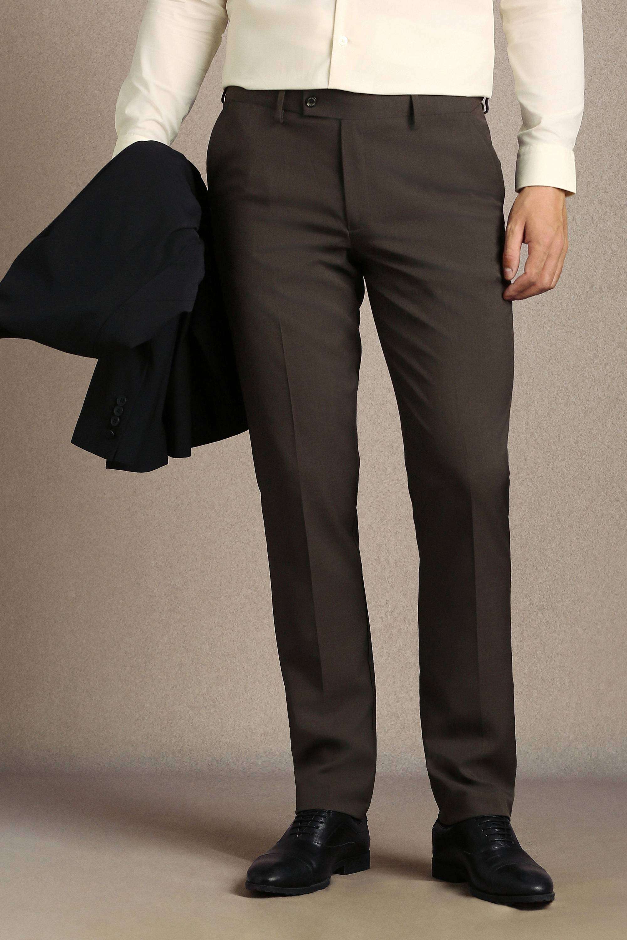 Textured-Polyester-Slim-Fit-Men-s-Trousers